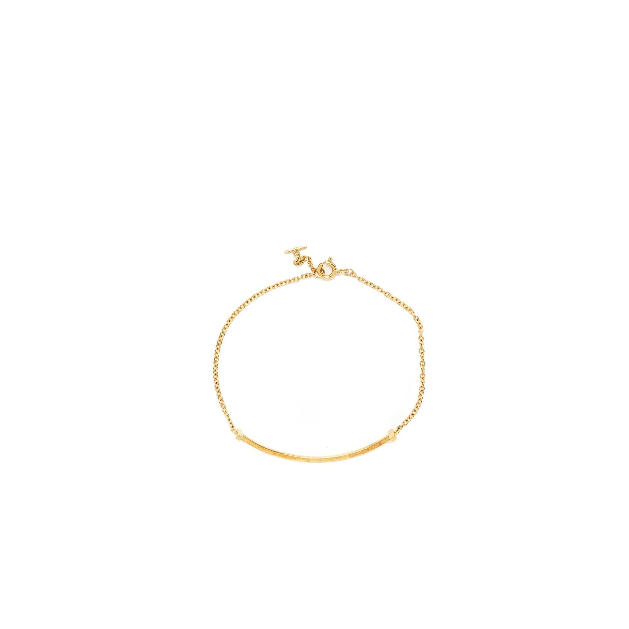 TIFFANY T SMILE BRACELET 18K YELLOW GOLD