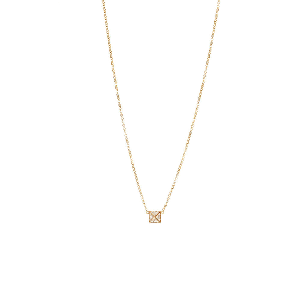 HERMES CLOU D’H PENDANT ROSE GOLD/ DIAMONDS