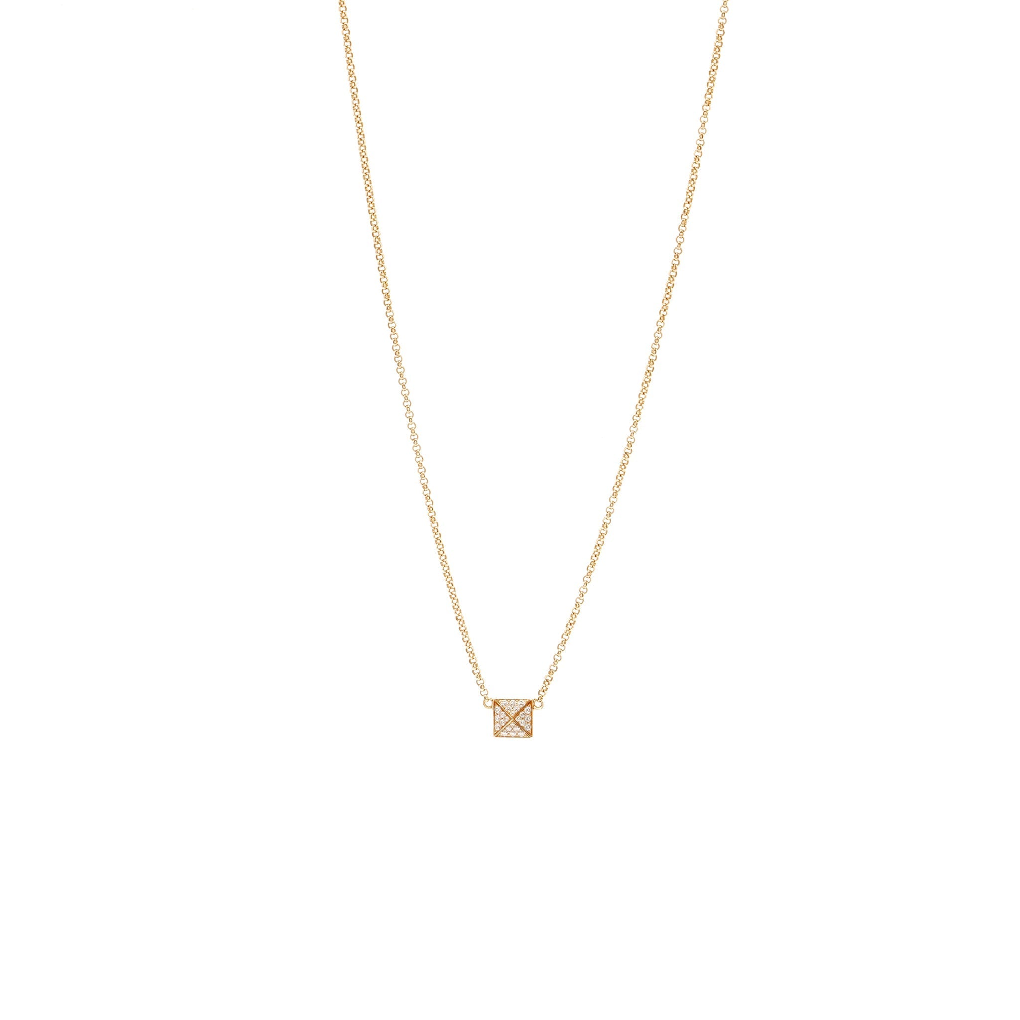 HERMES CLOU D’H PENDANT ROSE GOLD/ DIAMONDS