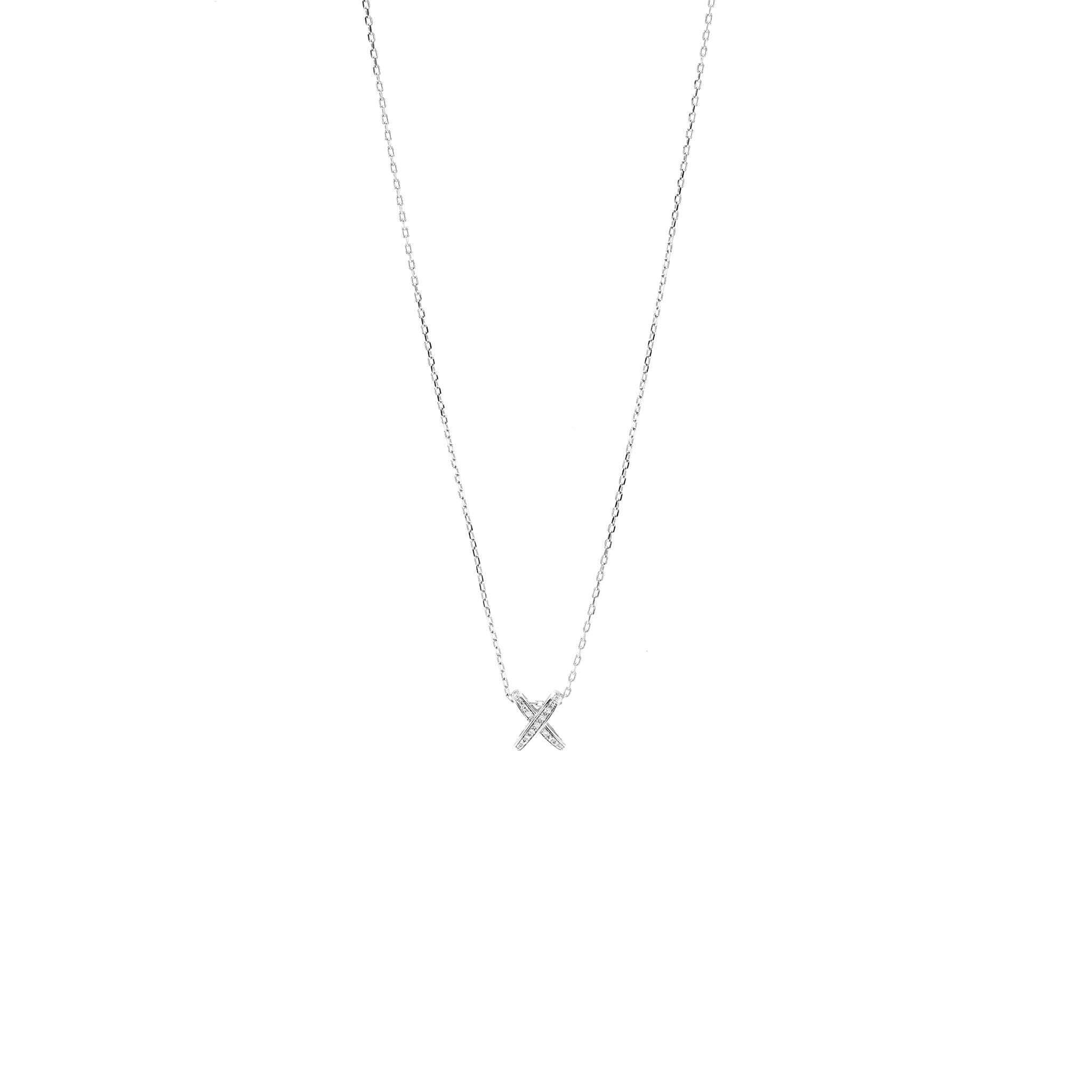 CHAUMET JEUX DE LINES PENDANT 18K WHITE GOLD / DIAMONDS