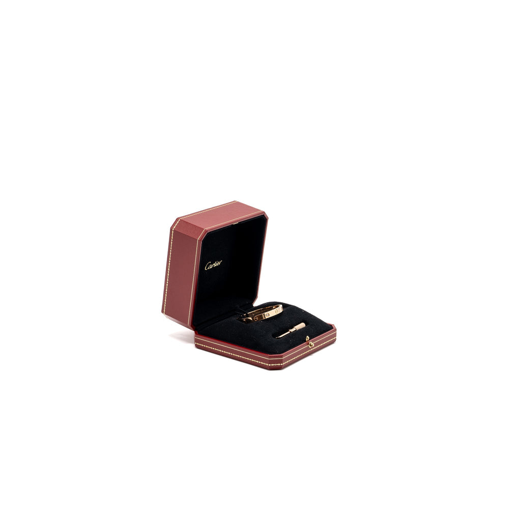 CARTIER LOVE BRACELET ROSE GOLD 4 DIAMONDS