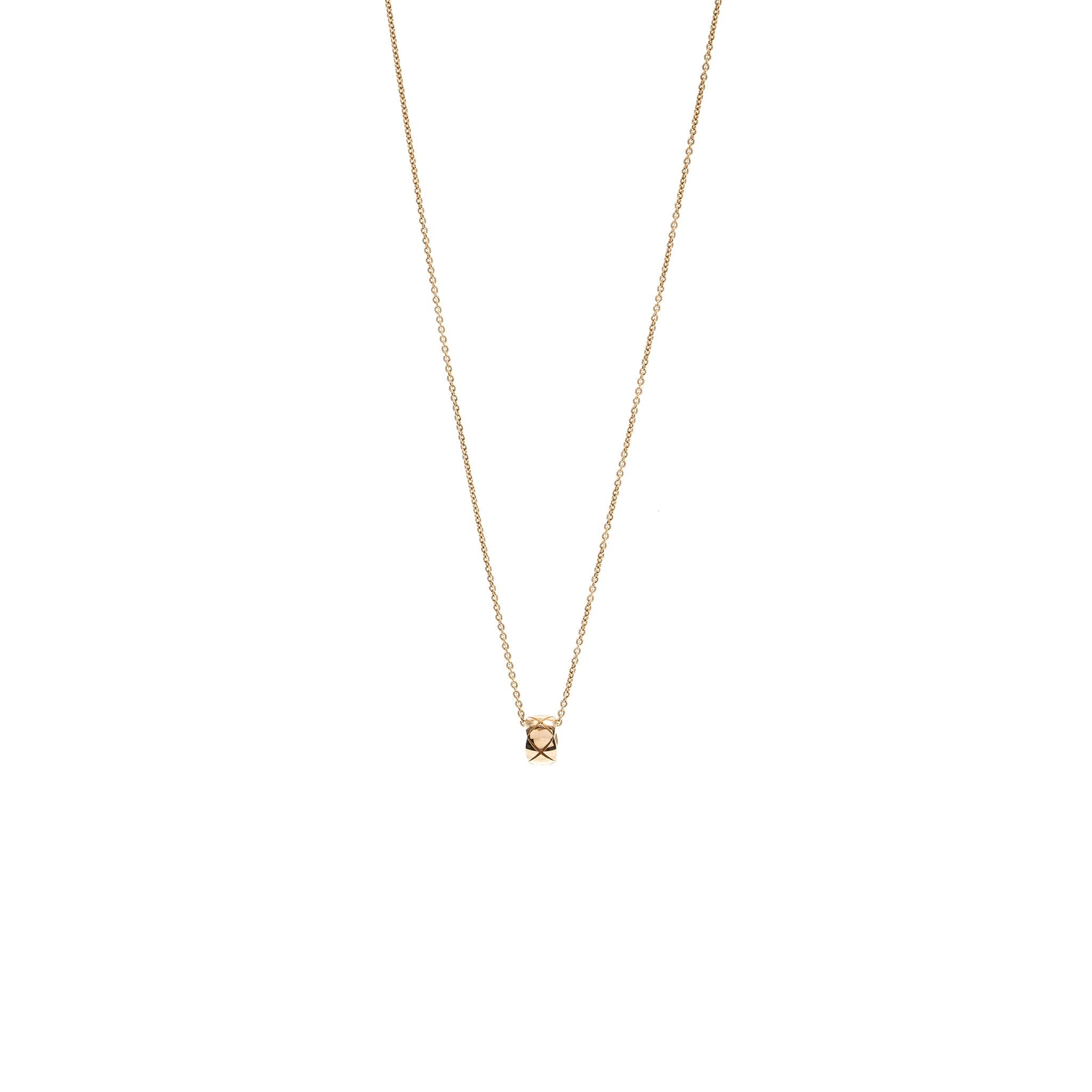 CHANEL COCO CRUSH NECKLACE 18K BEIGE GOLD