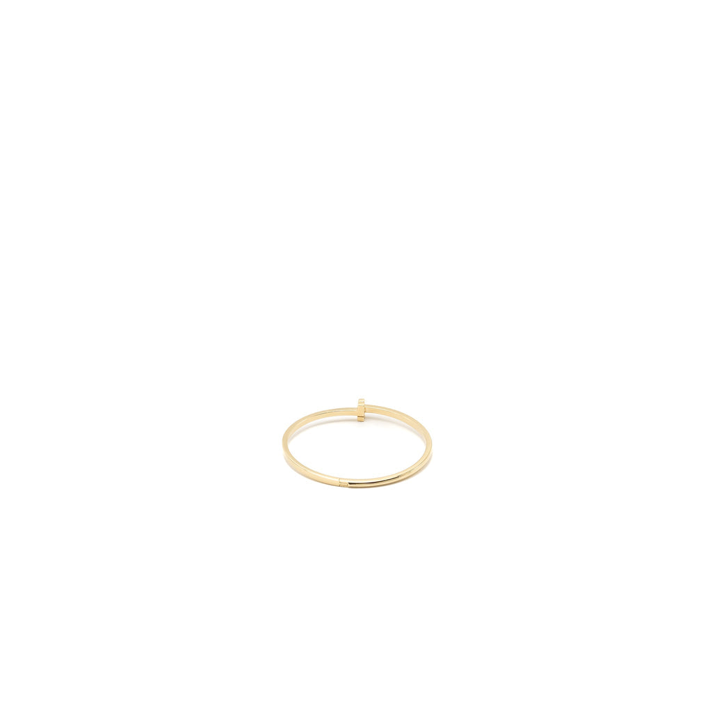 TIFFANY T1 NARROW HINGED BANGLE 18K GOLD