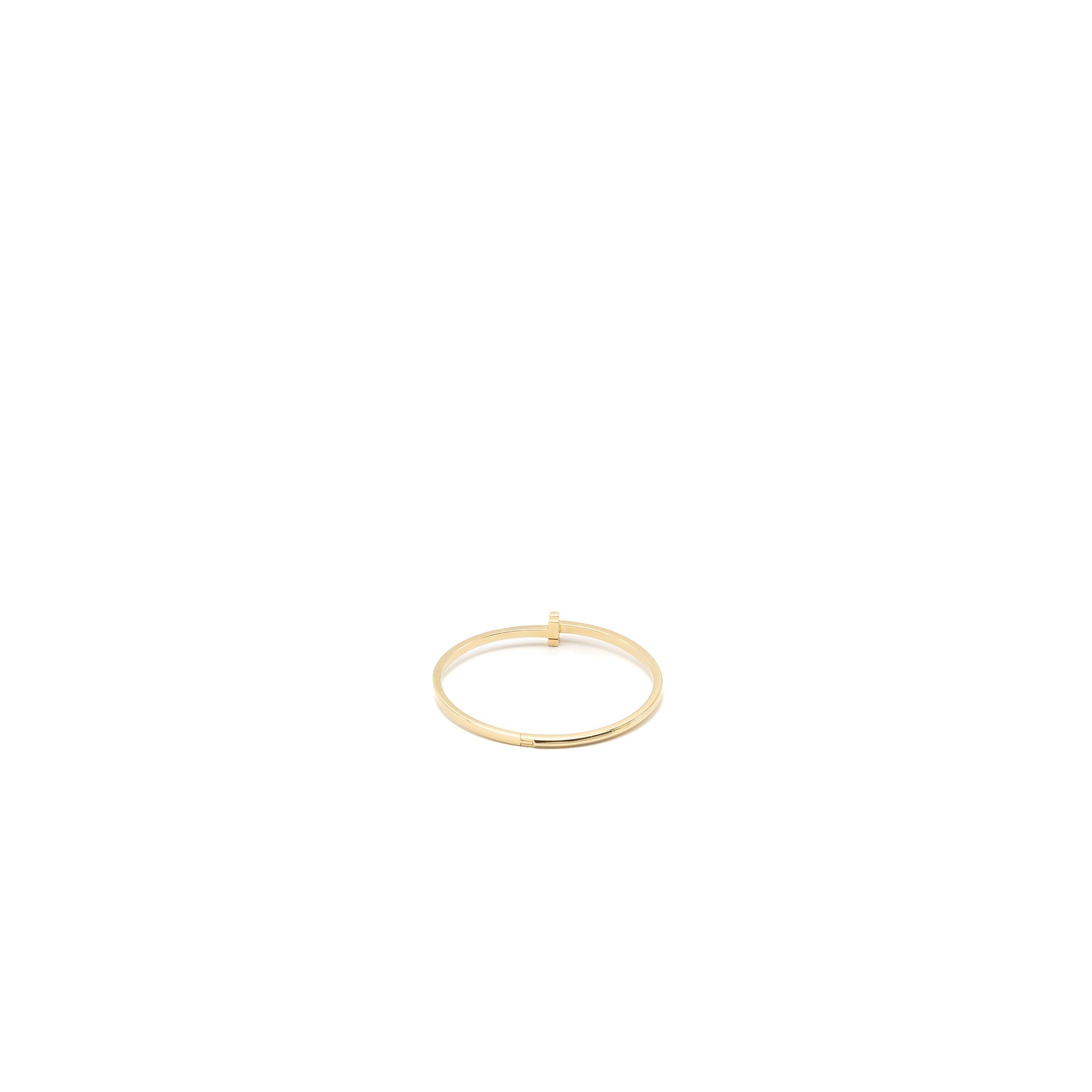 TIFFANY T1 NARROW HINGED BANGLE 18K GOLD