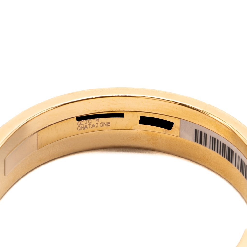 HERMES CLIC H BRACELET CHATAIGNE RGHW