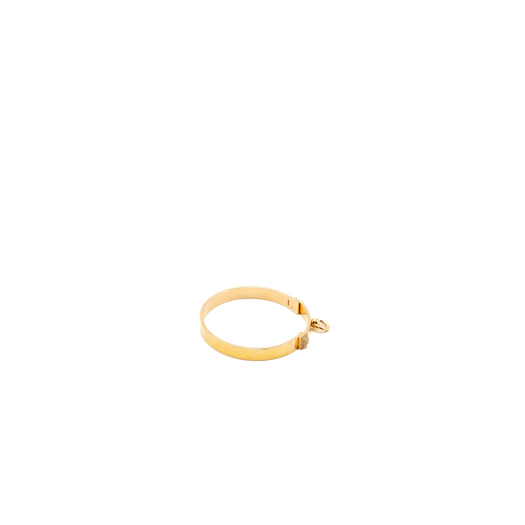 HERMES COLLIER DE CHIEN BRACELET ROSE GOLD DIAMONDS