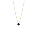 VAN CLEEF & ARPELS VINTAGE ALHAMBRA PENDANT ONYX YELLOW GOLD