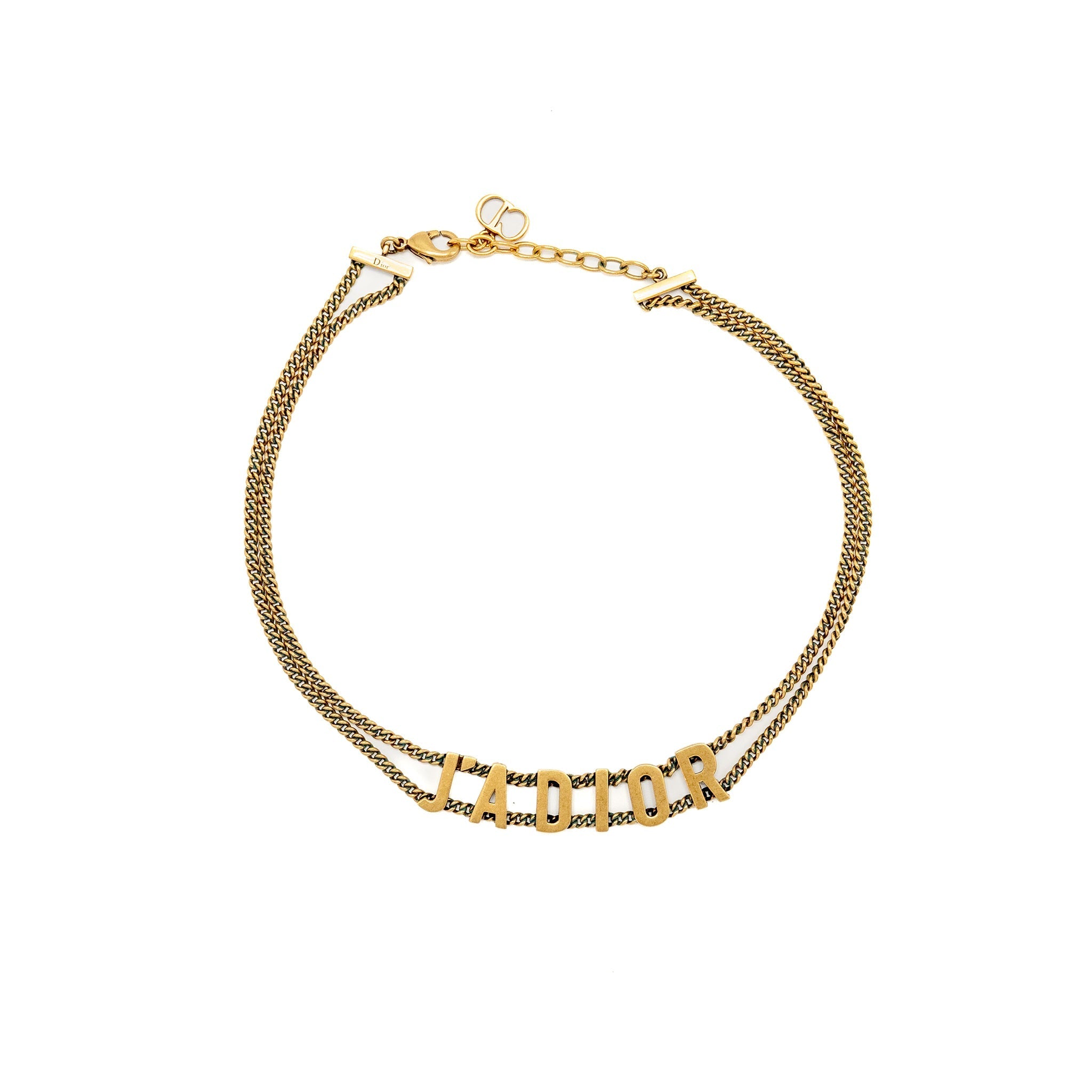 DIOR J'A DIOR CHOKER GOLD TONE