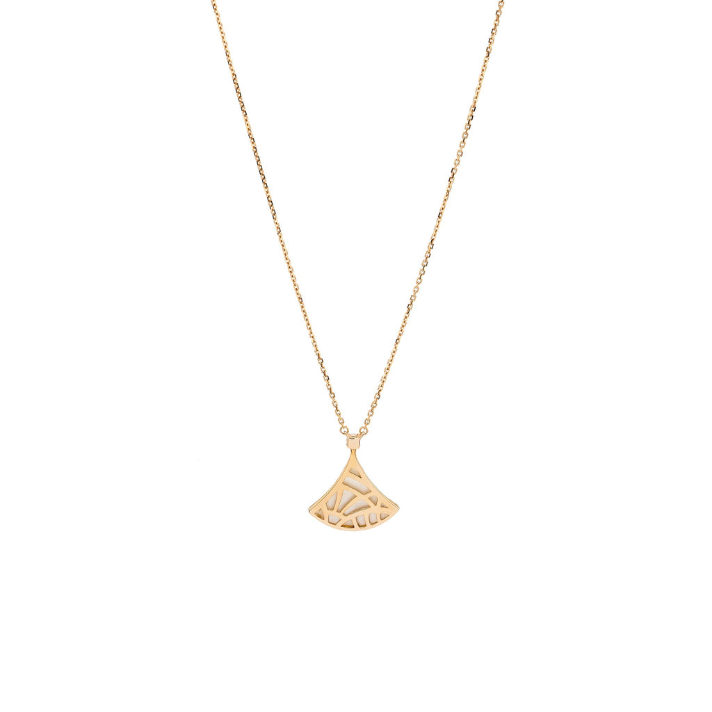BVLGARI DIVAS’ DREAM NECKLACE MOTHER OF PEARL WITH DIAMOND ROSE GOLD
