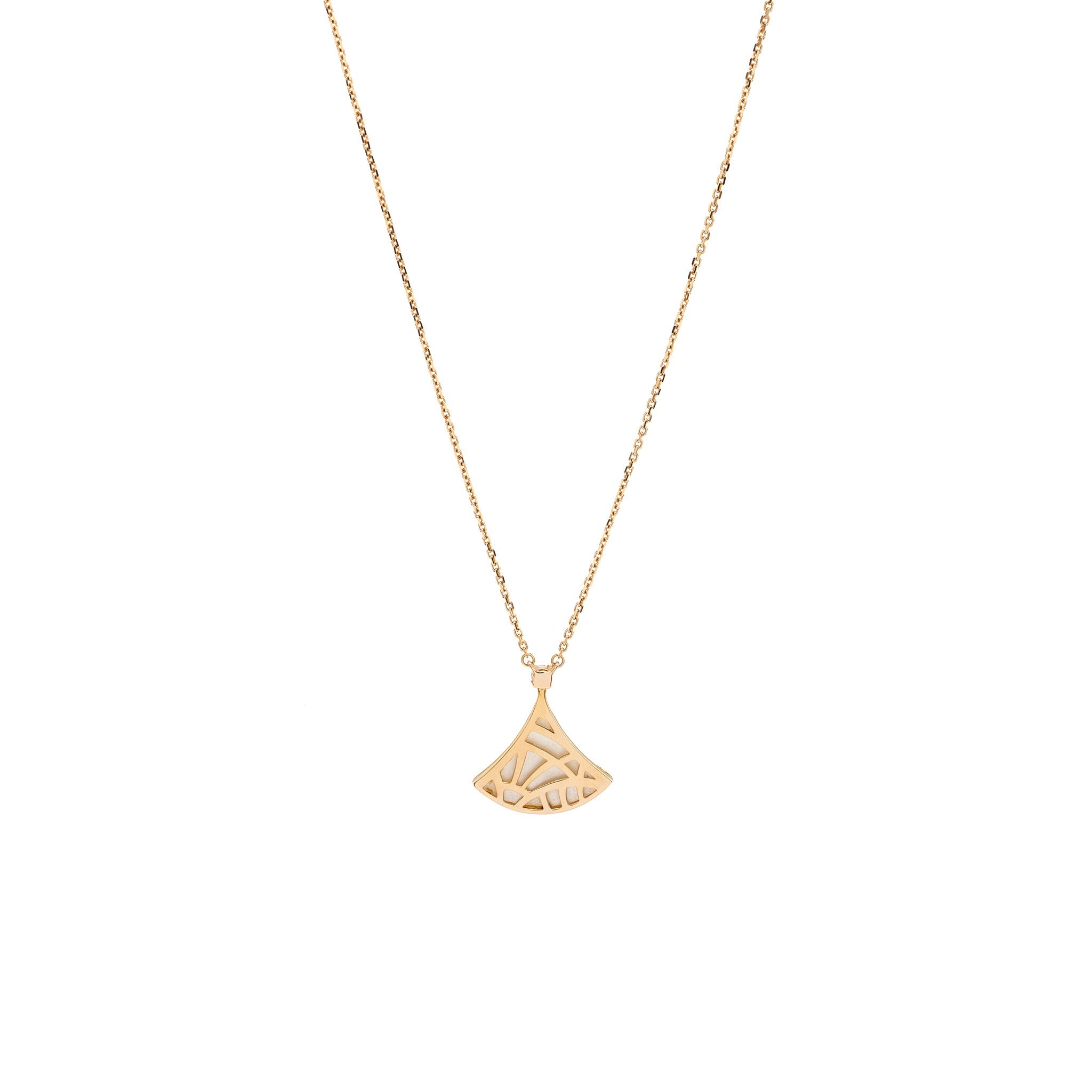 BVLGARI DIVAS’ DREAM NECKLACE MOTHER OF PEARL WITH DIAMOND ROSE GOLD