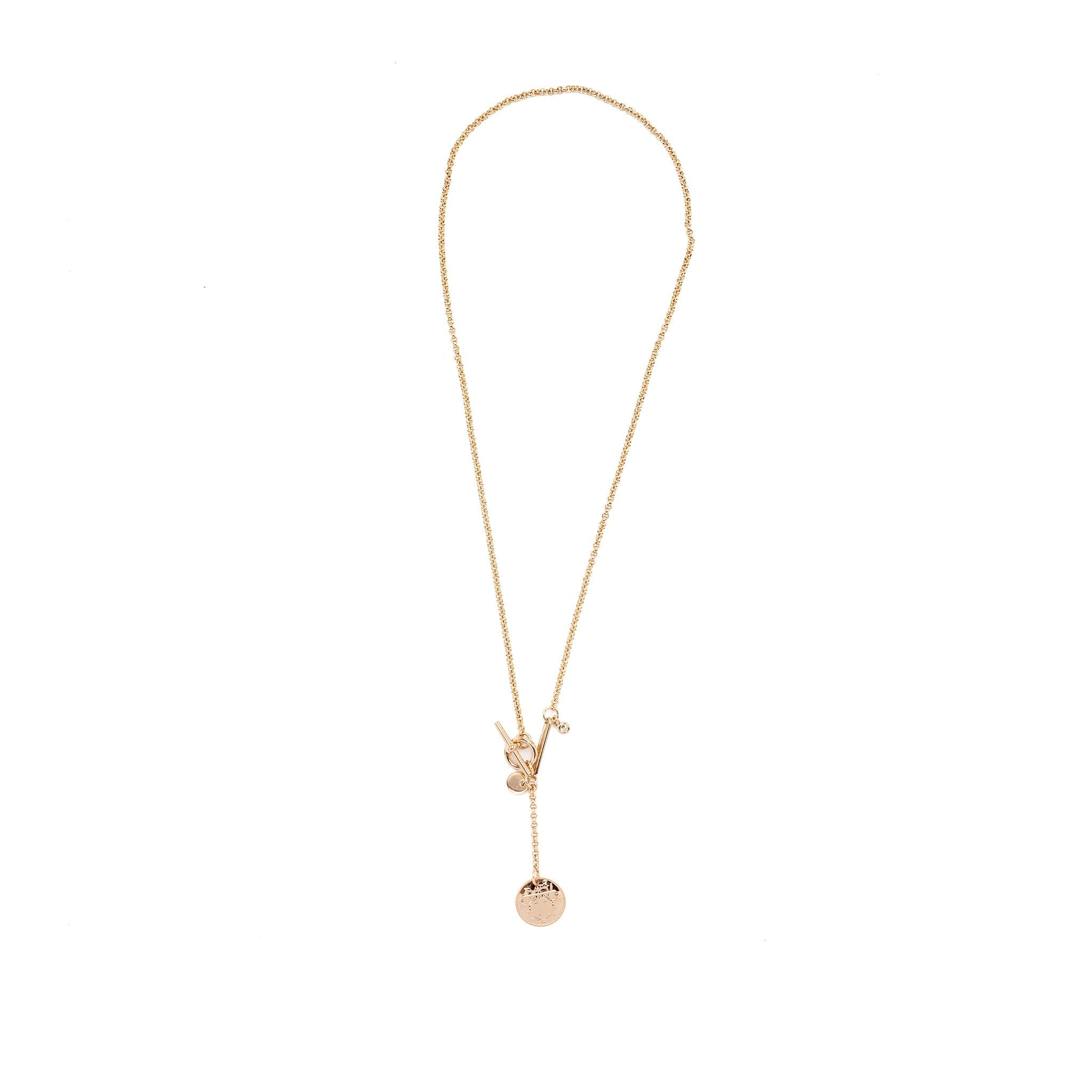 HERMES EX-LIBRIS PENDANT ROSE GOLD