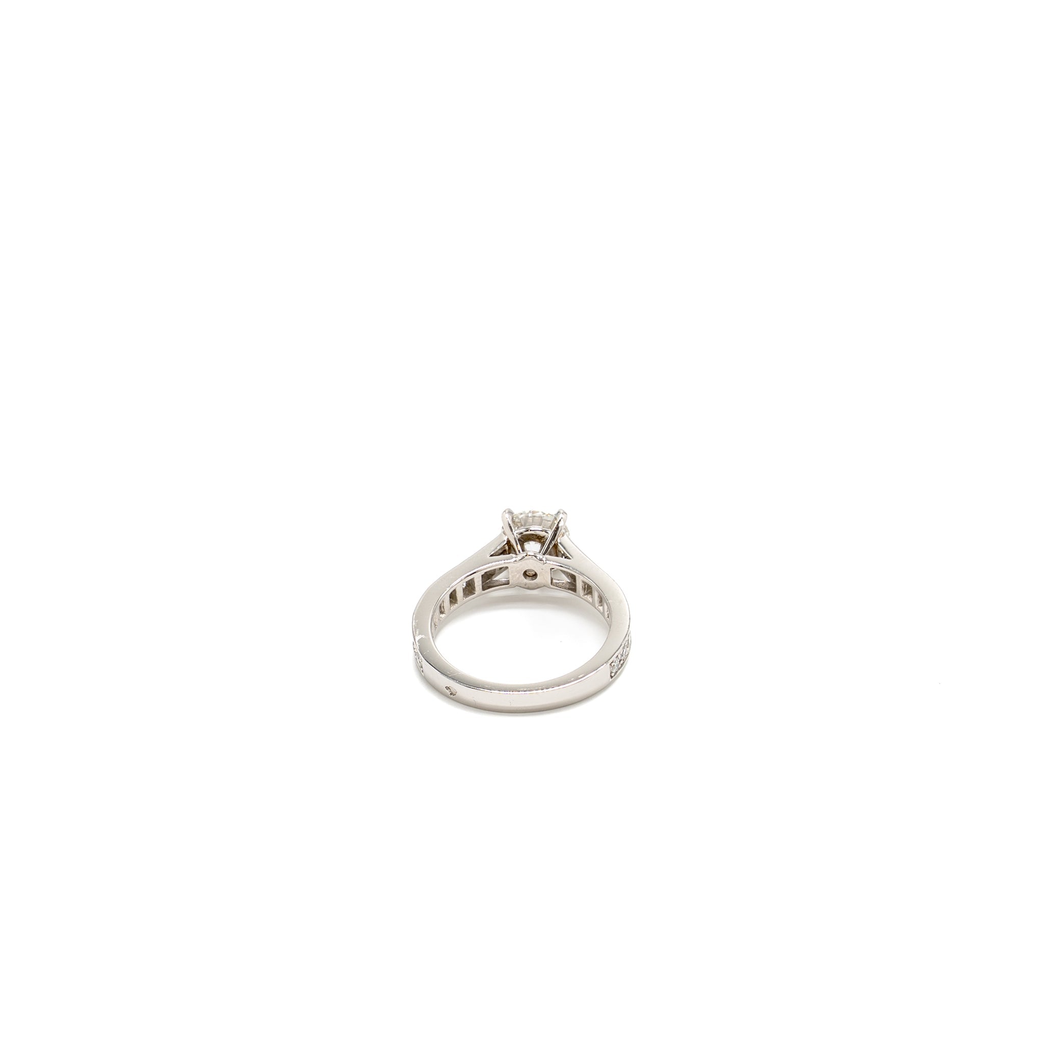 CARTIER SOLITAIRE PLATINUM 1895 RING 1.05CT G COLOR VVS2 PLATINUM DIAMONDS