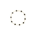 VAN CLEEF & ARPELS VINTAGE ALHAMBRA 10-MOTIF PENDANT ONYX YELLOW GOLD