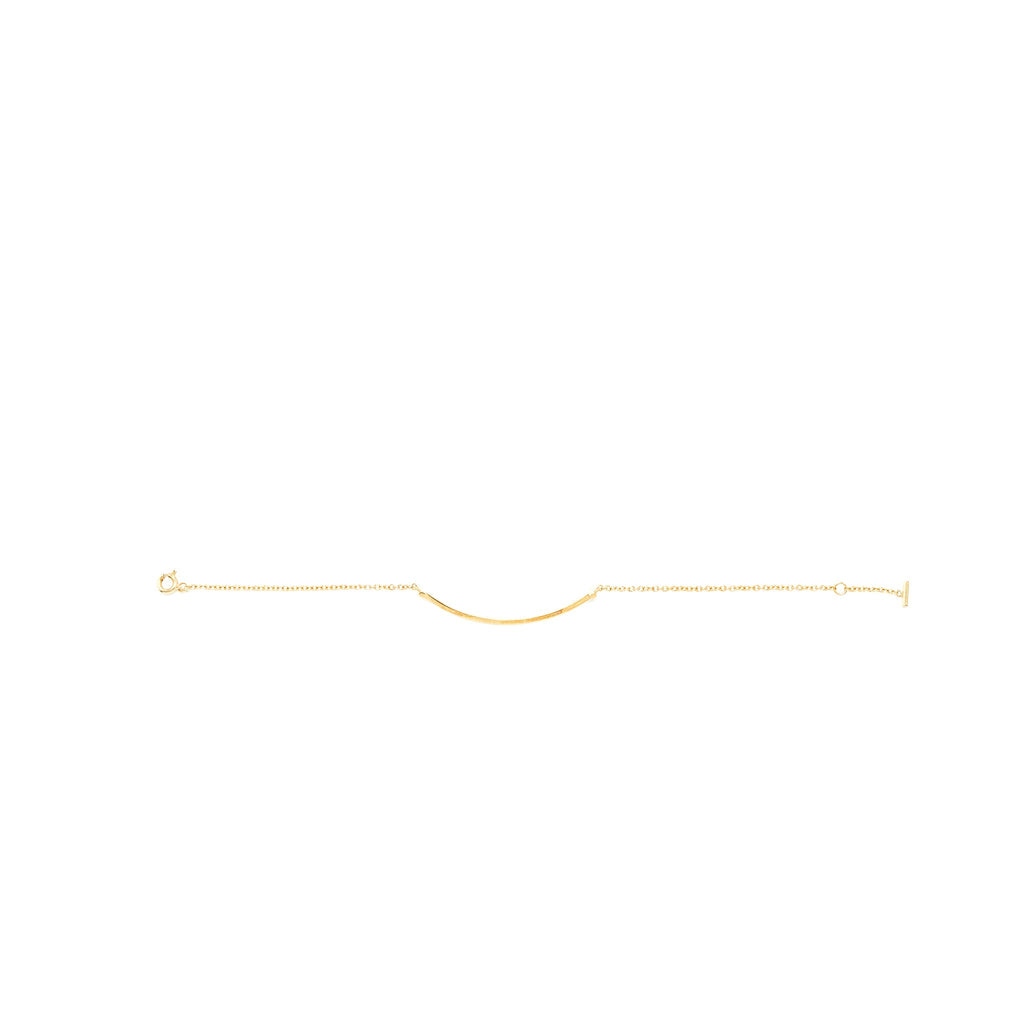 TIFFANY T SMILE BRACELET 18K YELLOW GOLD