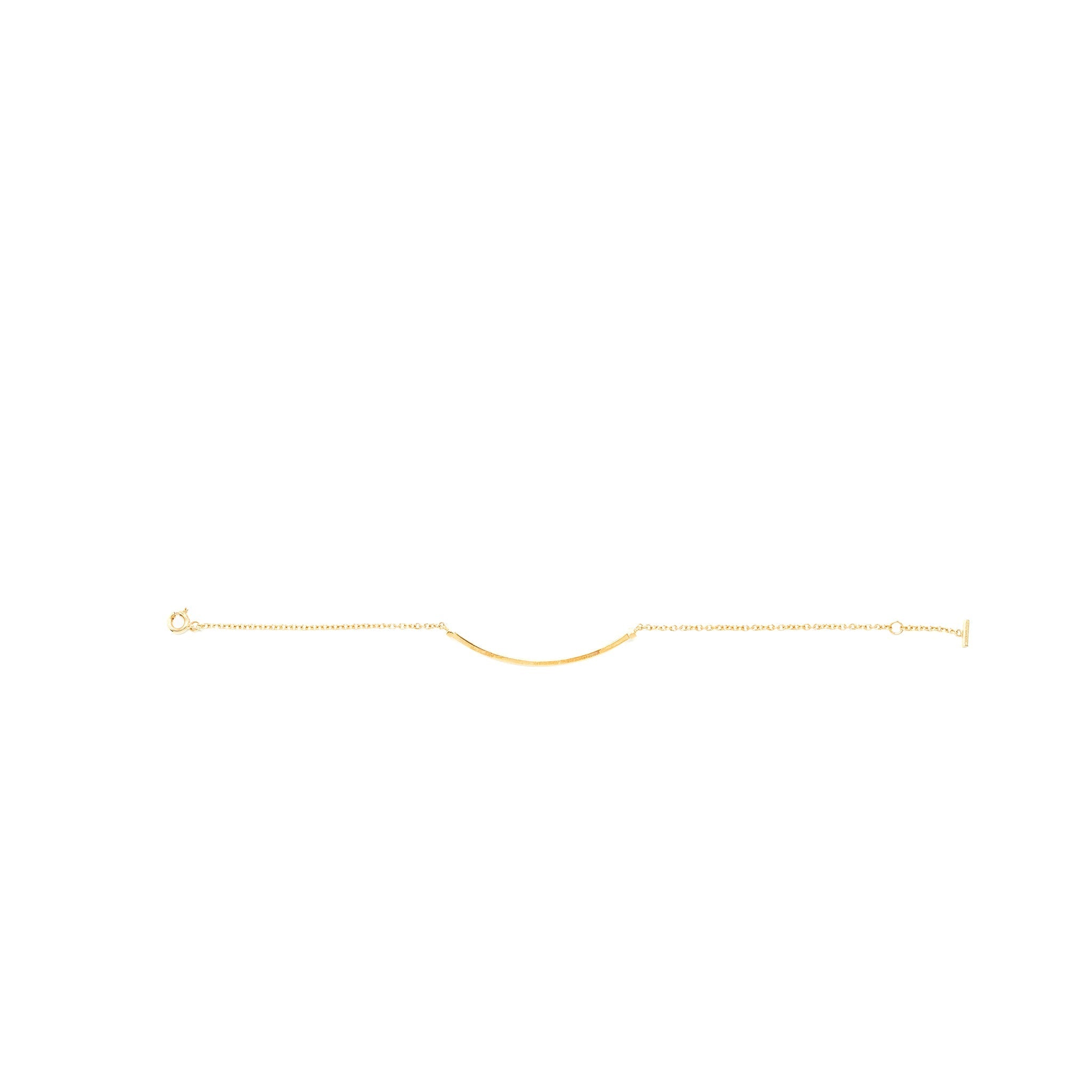 TIFFANY T SMILE BRACELET 18K YELLOW GOLD
