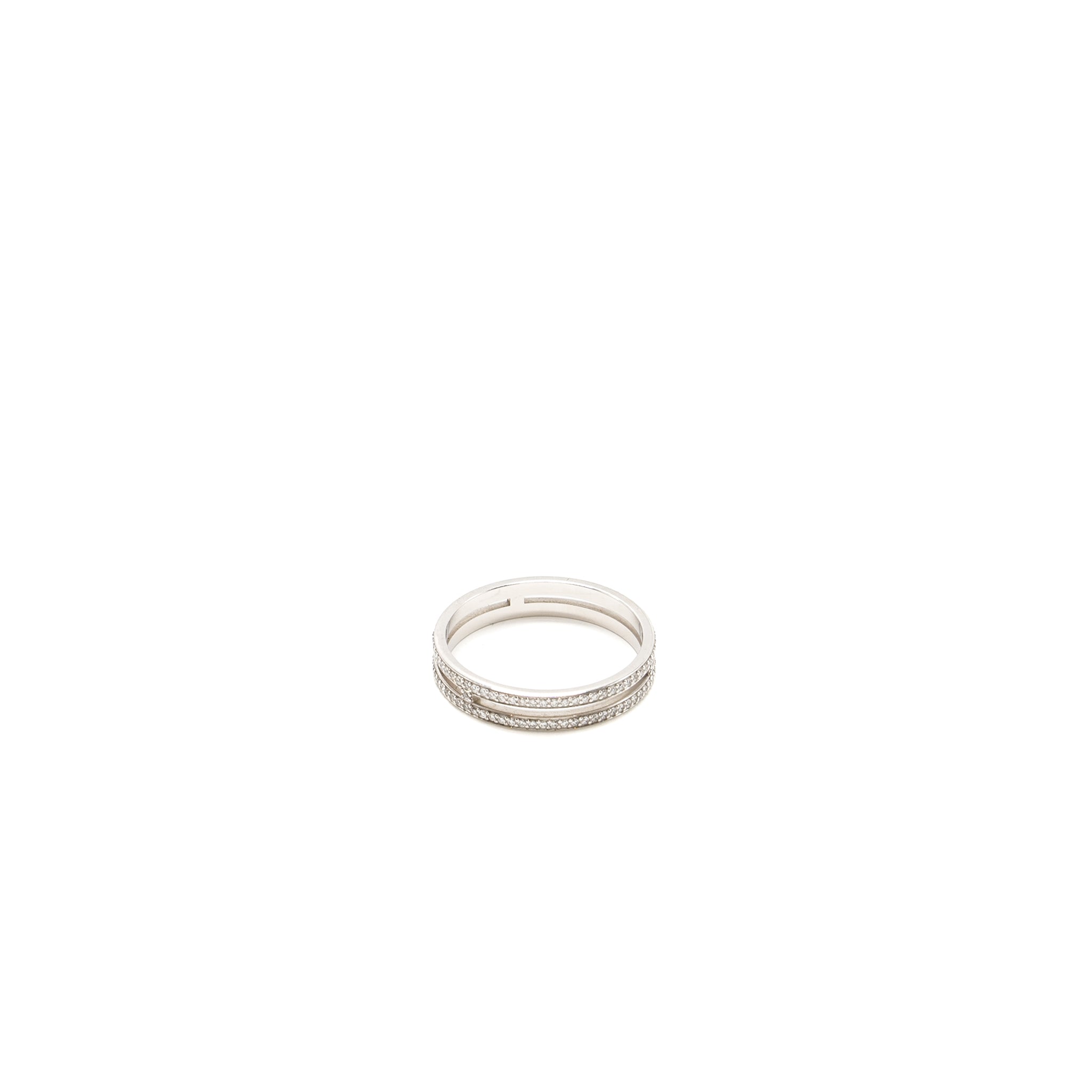 HERMES ARIANE WEDDING BAND WHITE GOLD, DIAMONDS