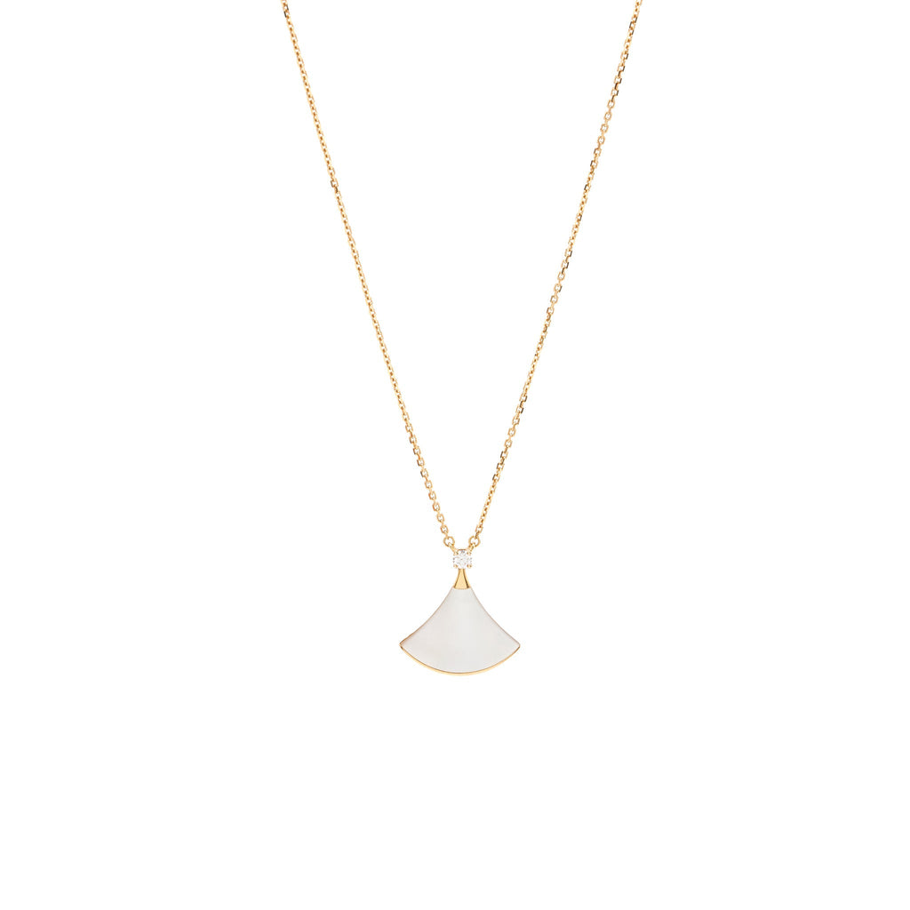 BVLGARI DIVAS’ DREAM NECKLACE MOTHER OF PEARL WITH DIAMOND ROSE GOLD