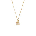 HERMES AMULETTES BIRKIN PENDANT ROSE GOLD DIAMONDS