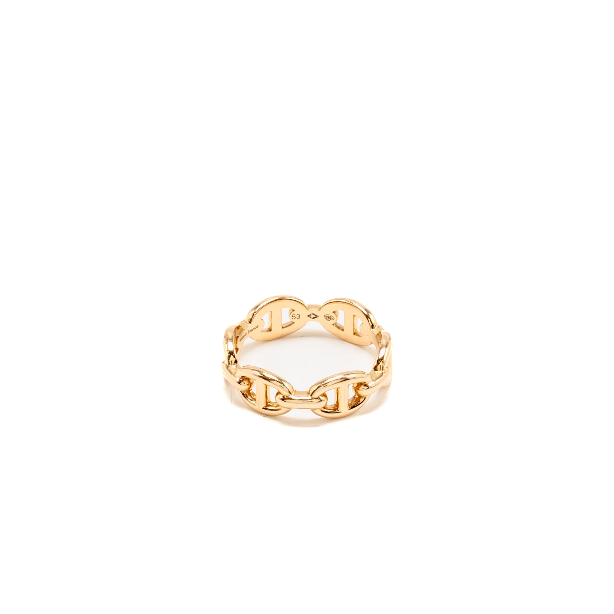 HERMES CHAINE D’ANCRE ENCHAINEE PM RING ROSE GOLD