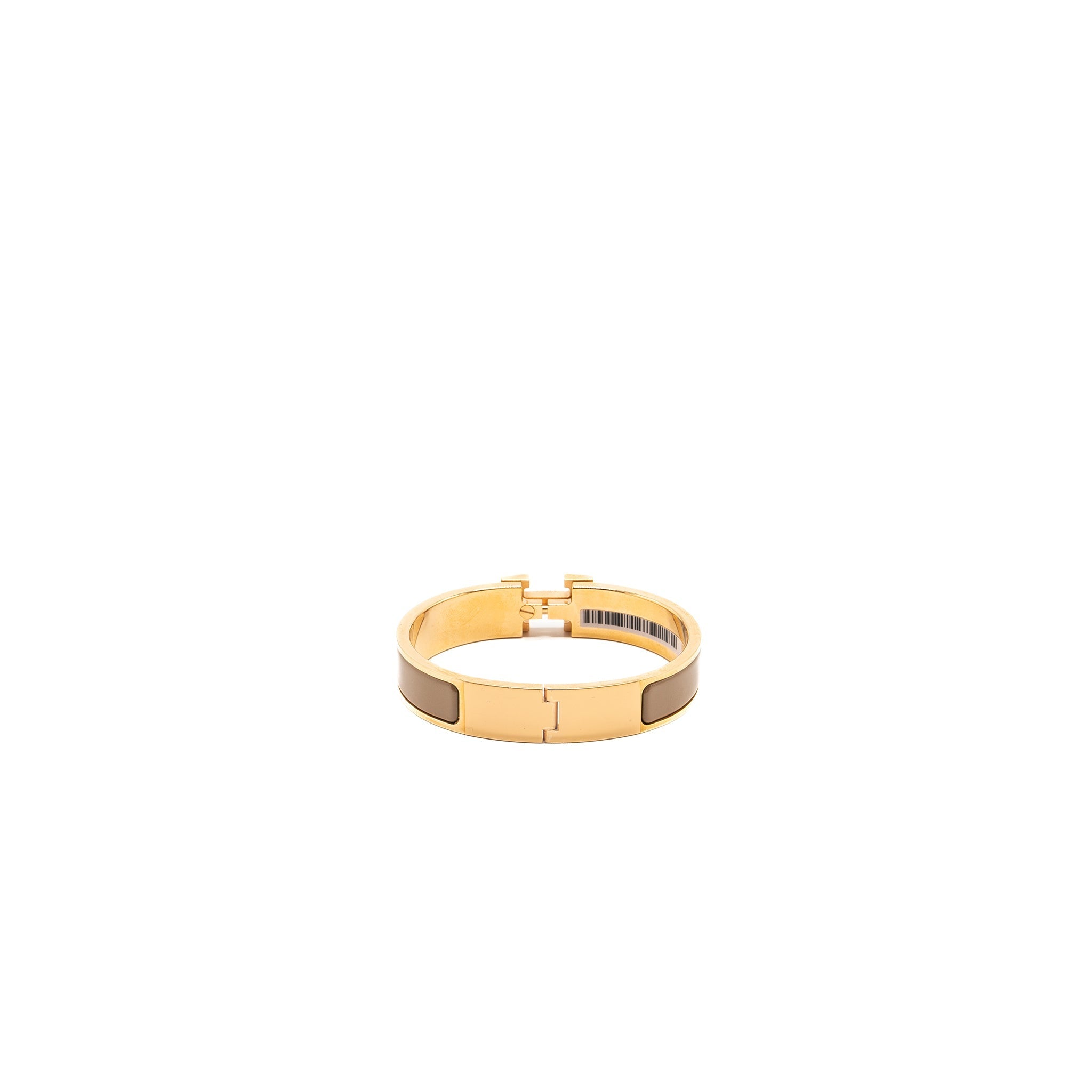 HERMES CLIC H BRACELET CHATAIGNE RGHW