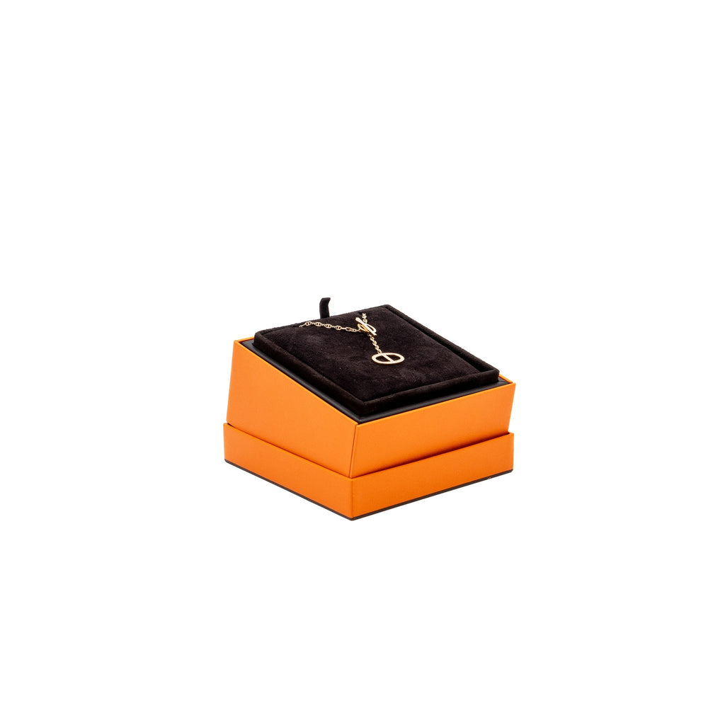 HERMES CHAIN D’ANCRE CONTOUR PENDANT ROSE GOLD, DIAMONDS