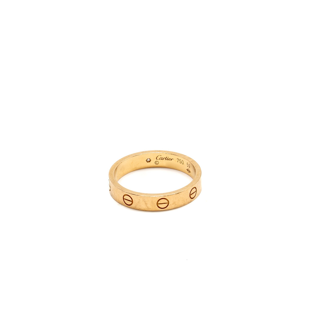 CARTIER LOVE RING ROSE GOLD WITH ONE DIAMOND