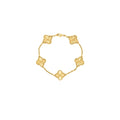 VAN CLEEF AND ARPELS VINTAGE ALHAMBRA BRACELET 5 MOTIFS 18K YELLOW GOLD