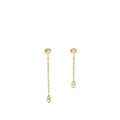 HERMES NEW FARANDOLE EARRINGS YELLOW GOLD, DIAMONDS