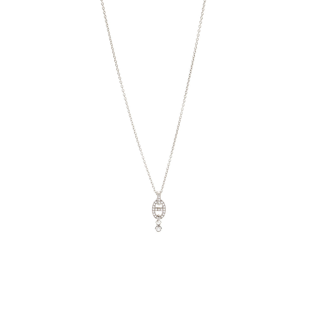 HERMES FARANDOLE NECKLACE WHITE GOLD, DIAMONDS