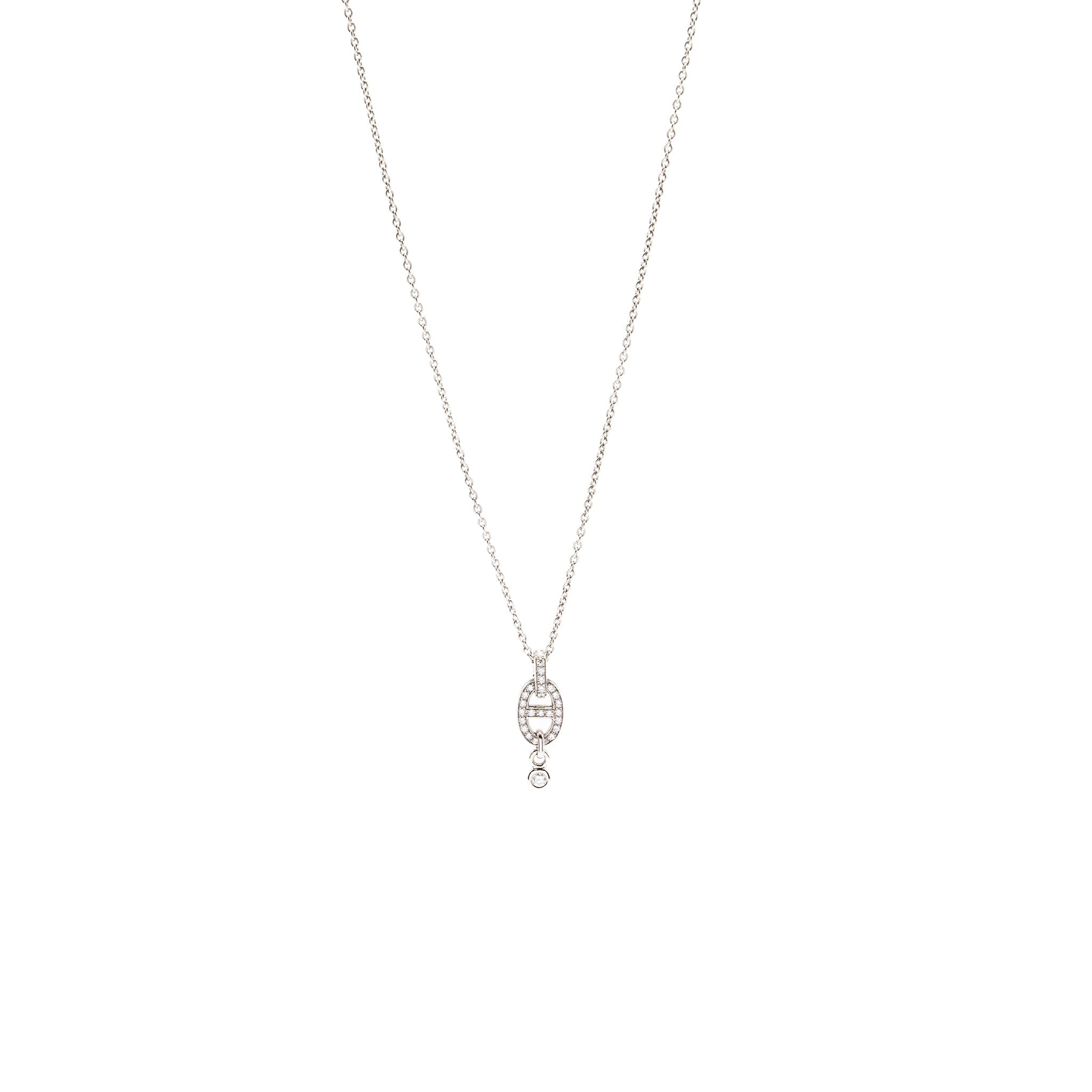 HERMES FARANDOLE NECKLACE WHITE GOLD, DIAMONDS
