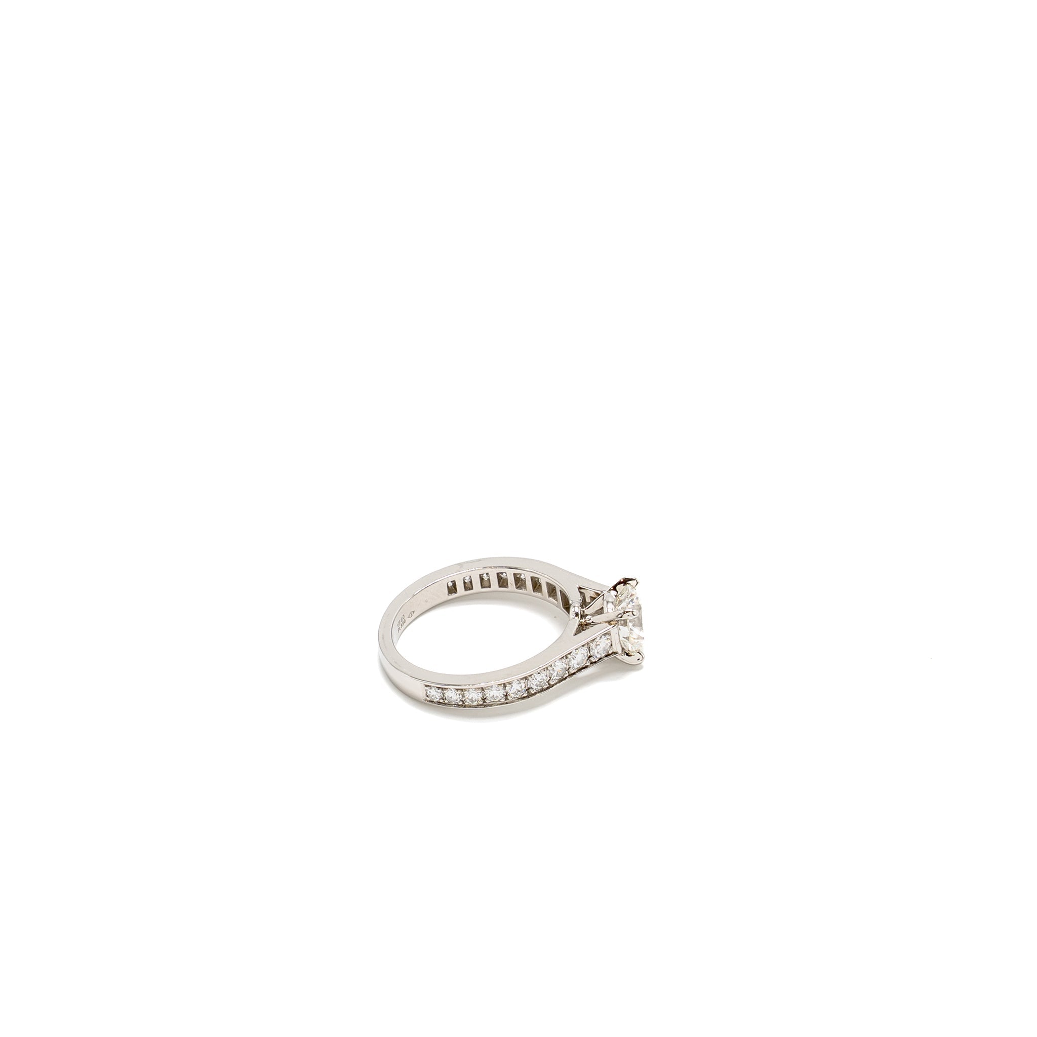 CARTIER SOLITAIRE PLATINUM 1895 RING 1.05CT G COLOR VVS2 PLATINUM DIAMONDS