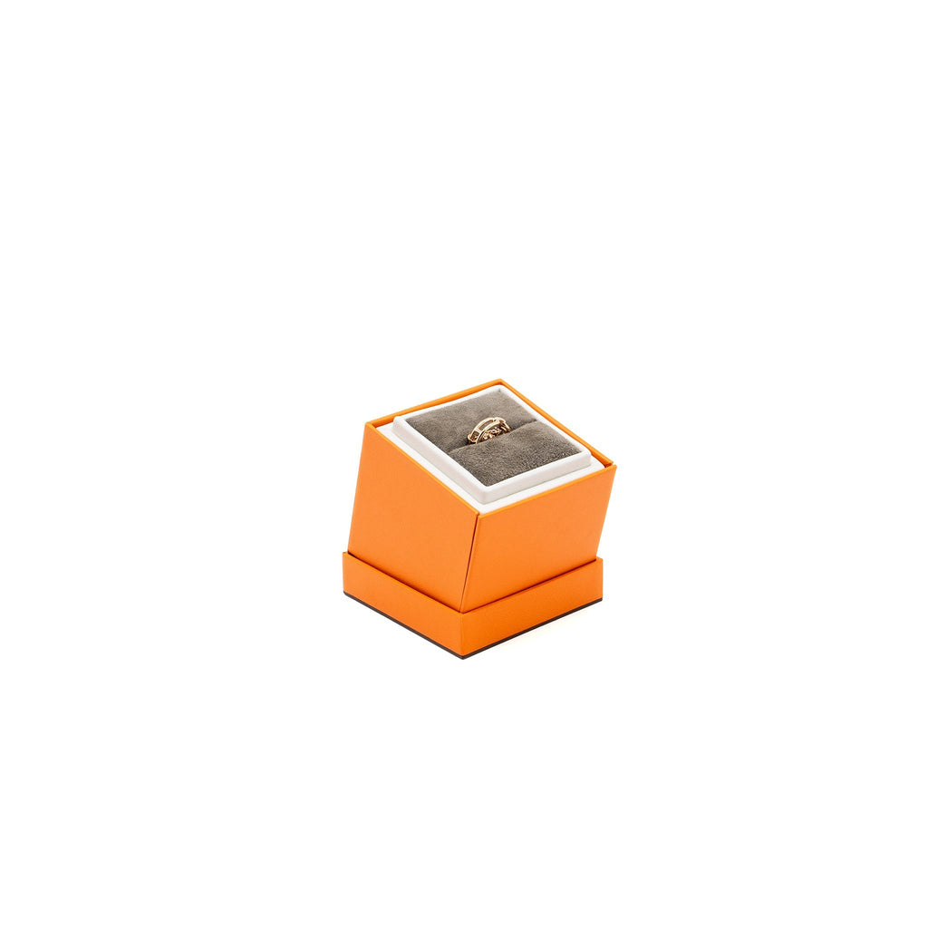 HERMES CHAINE D'ANCRE CHAOS RING ROSE GOLD DIAMONDS