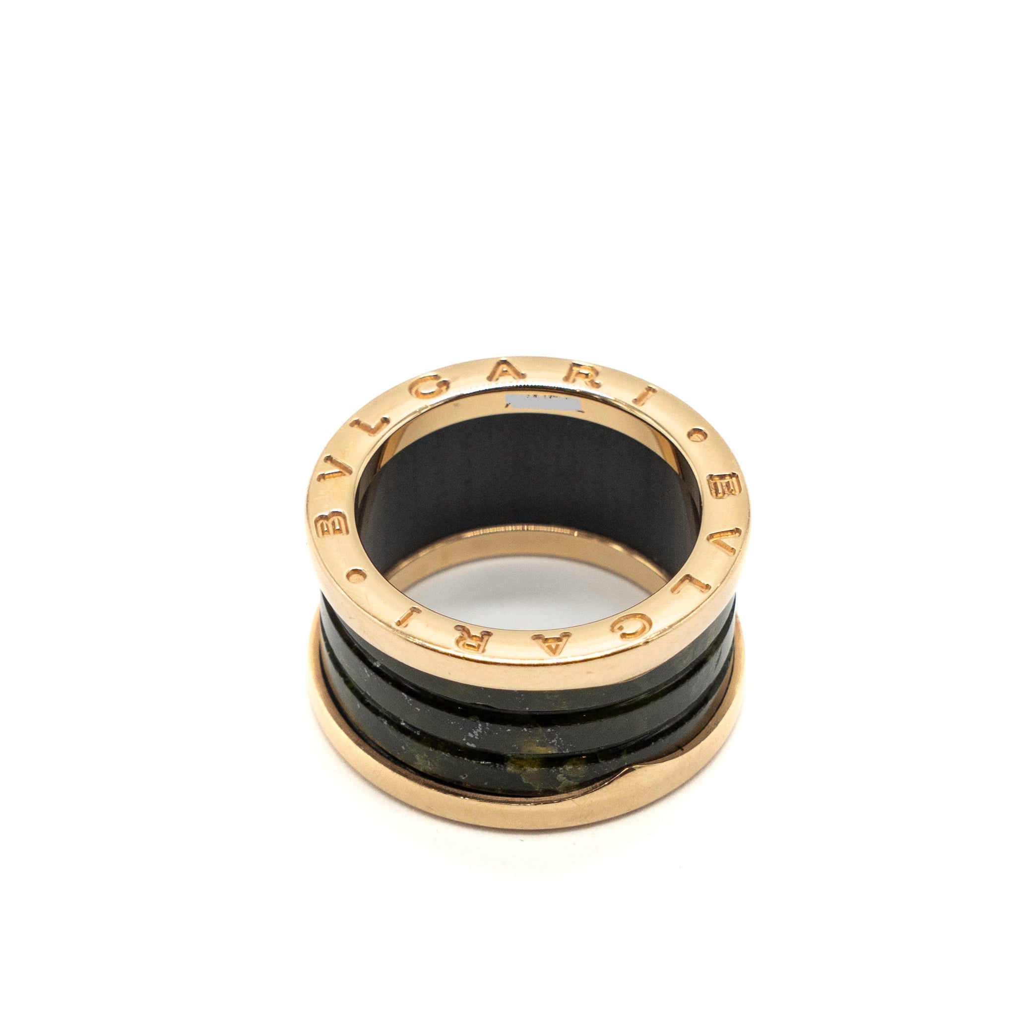 BVLGARI B.ZERO RING GREEN MARBLE RGHW