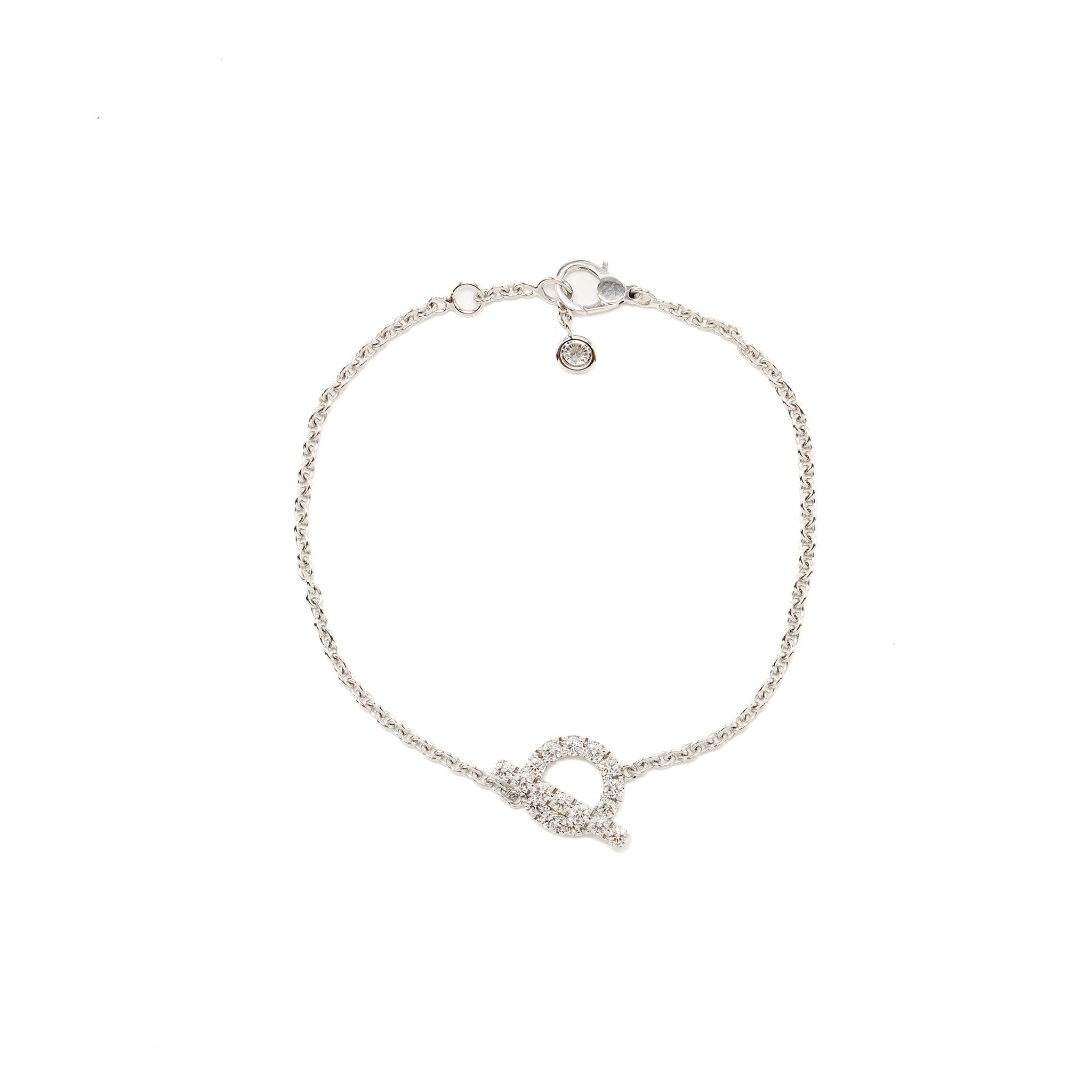 HERMES FINESSE BRACELET WHITE GOLD / DIAMONDS