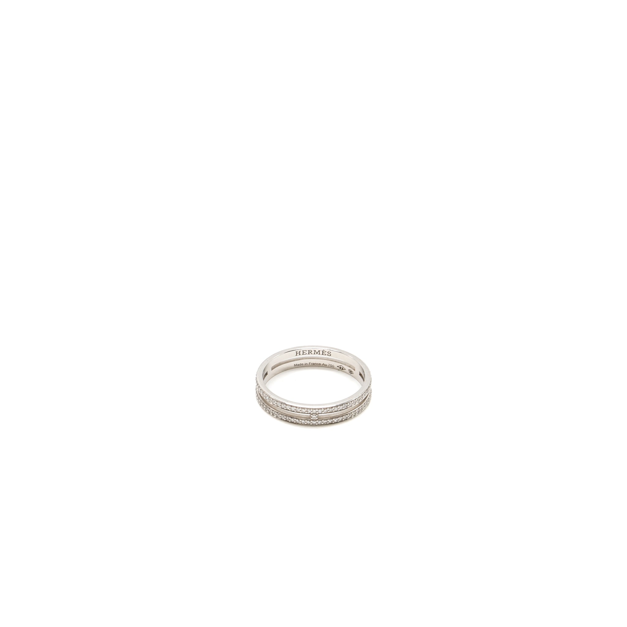 HERMES ARIANE WEDDING BAND WHITE GOLD, DIAMONDS