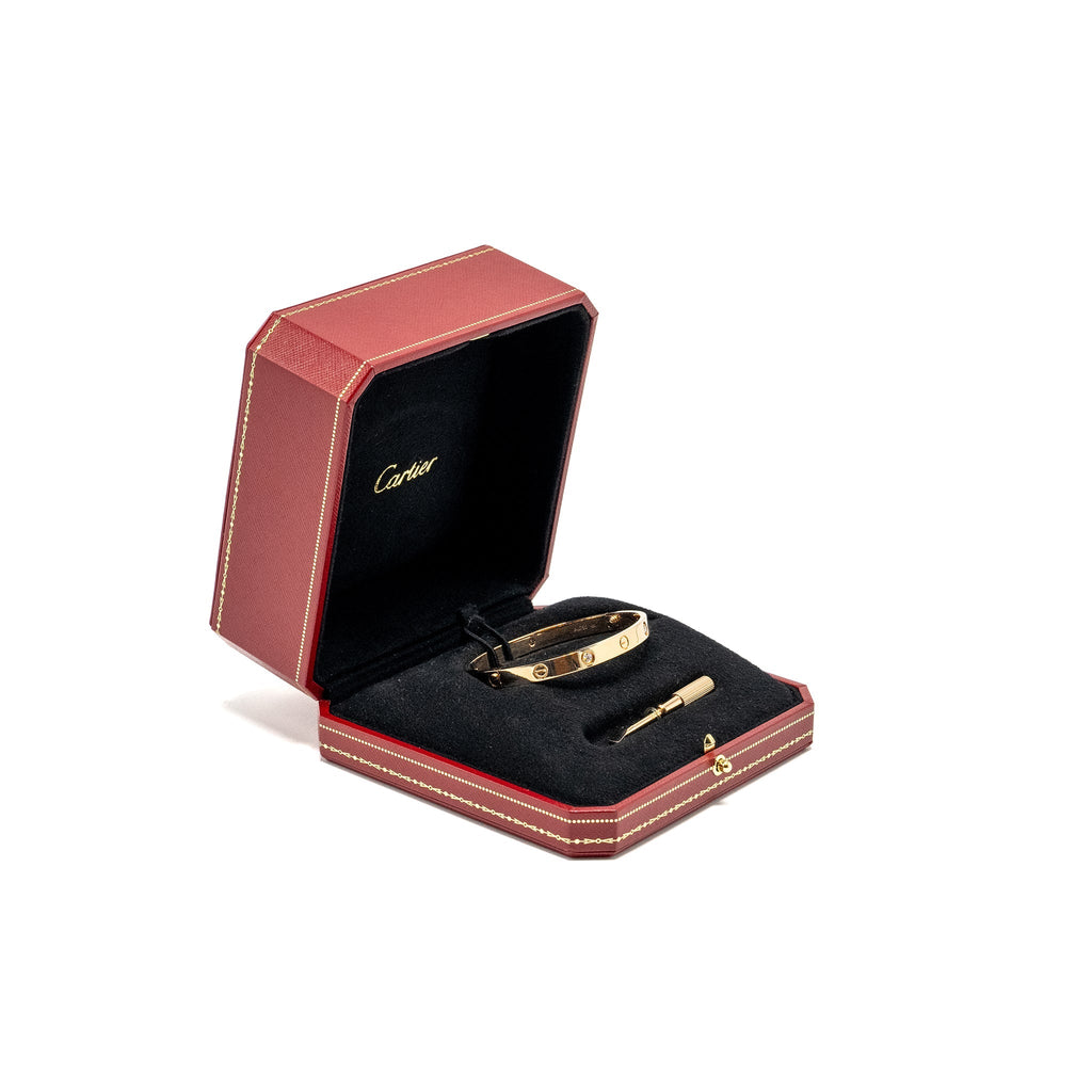 CARTIER LOVE BRACELET ROSE GOLD, 4 DIAMONDS