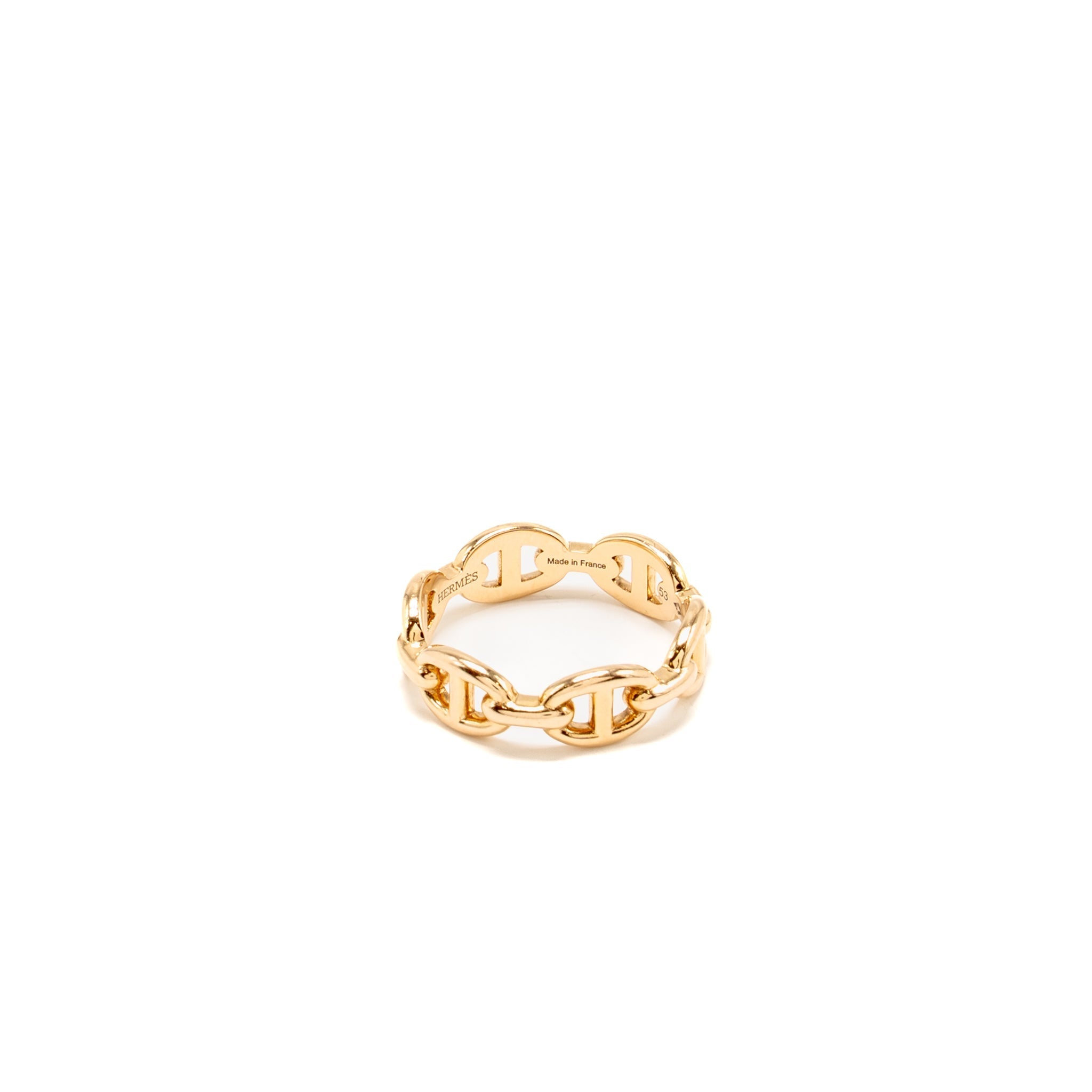 HERMES CHAINE D’ANCRE ENCHAINEE PM RING ROSE GOLD