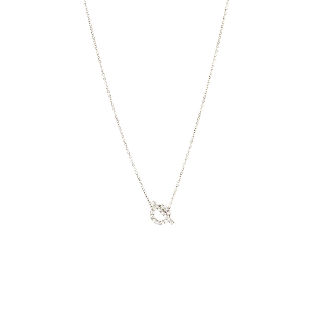 HERMES FINESSE NECKLACE WHITE GOLD DIAMONDS
