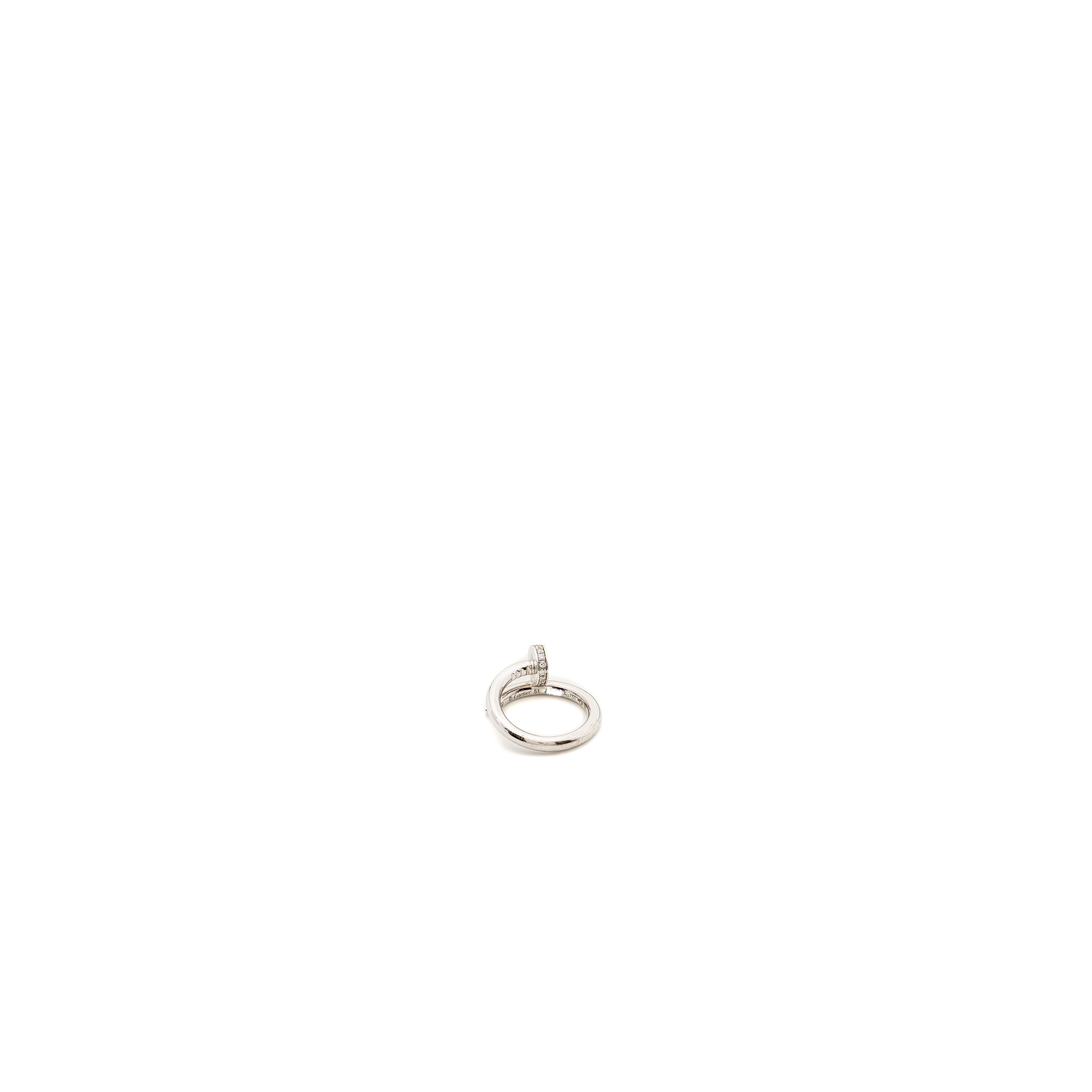 CARTIER JUSTE UN CLOU RING WHITE GOLD/DIAMONDS