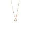 CHANEL STAR NECKLACE LIGHT GOLD TONE
