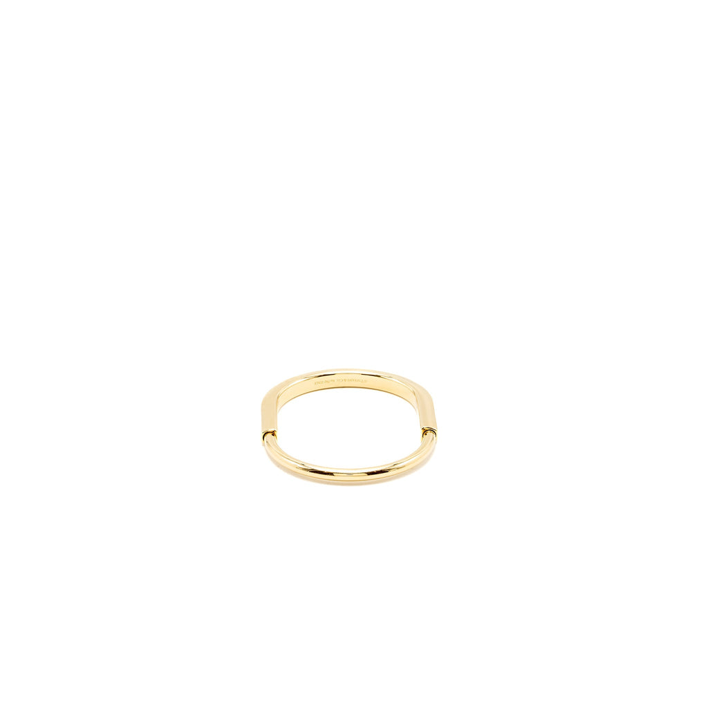 TIFFANY LOCK BANGLE HIDDEN CLOSURE 18K YELLOW GOLD