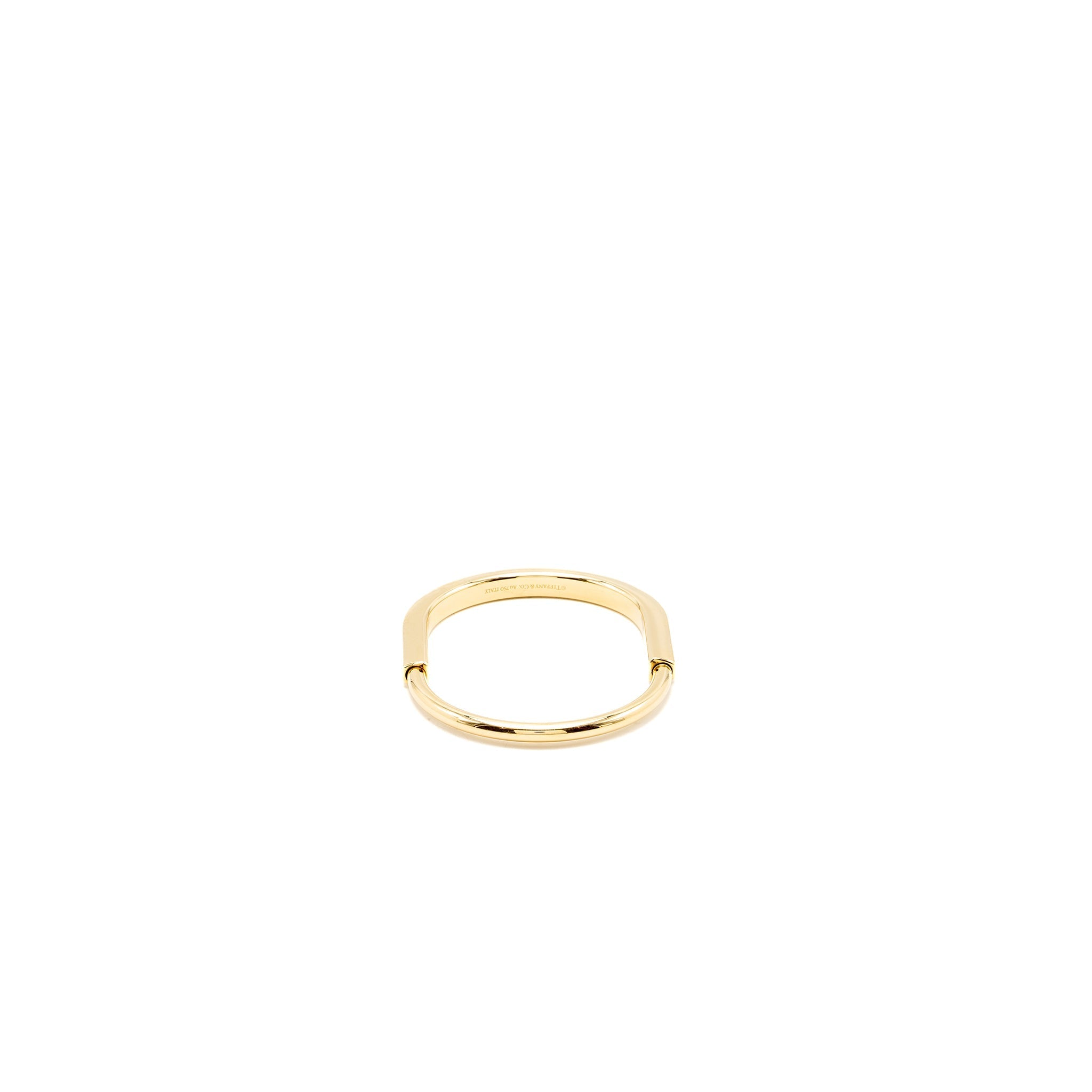 TIFFANY LOCK BANGLE HIDDEN CLOSURE 18K YELLOW GOLD