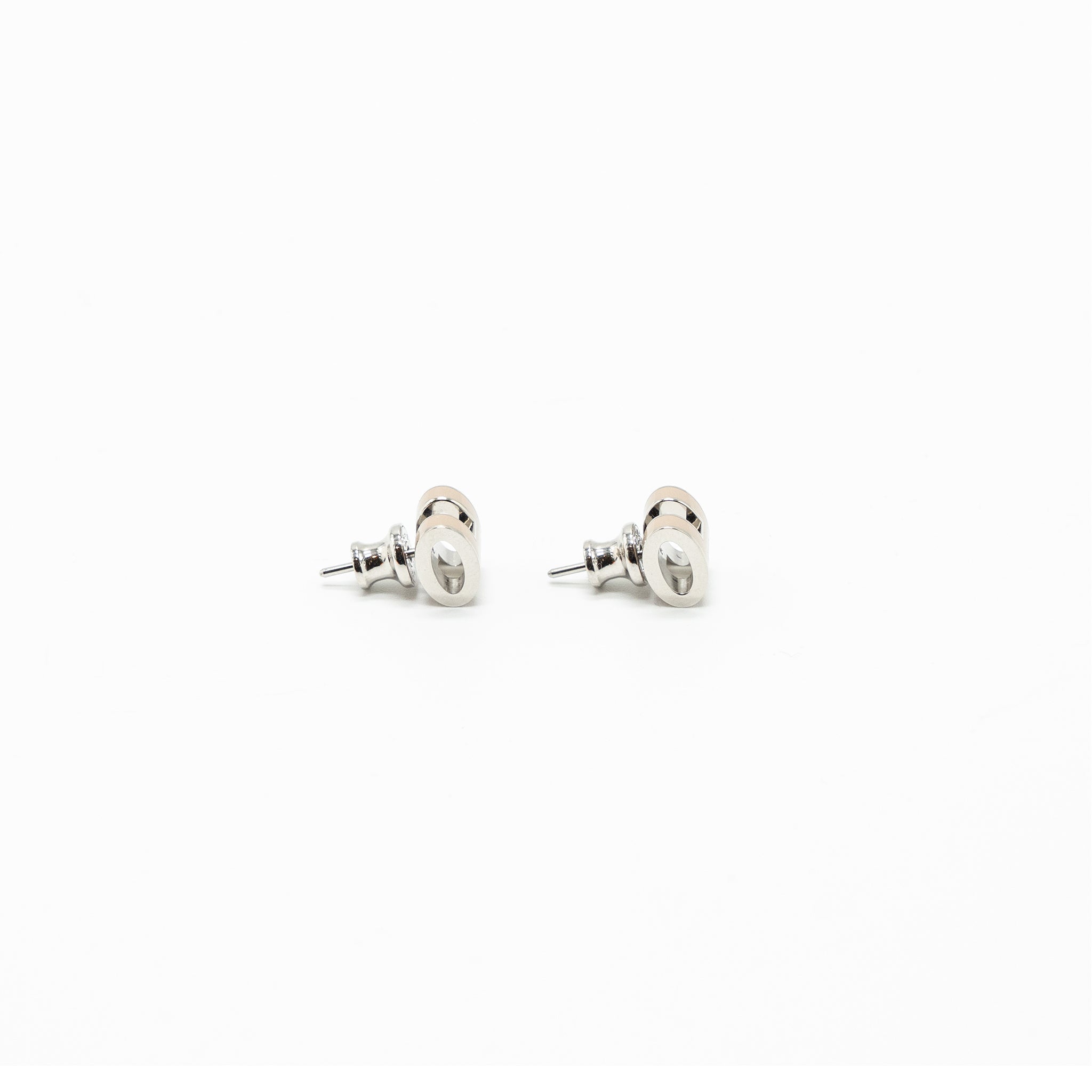 HERMES MINI POP H EARRINGS MARRON GLACE SHW