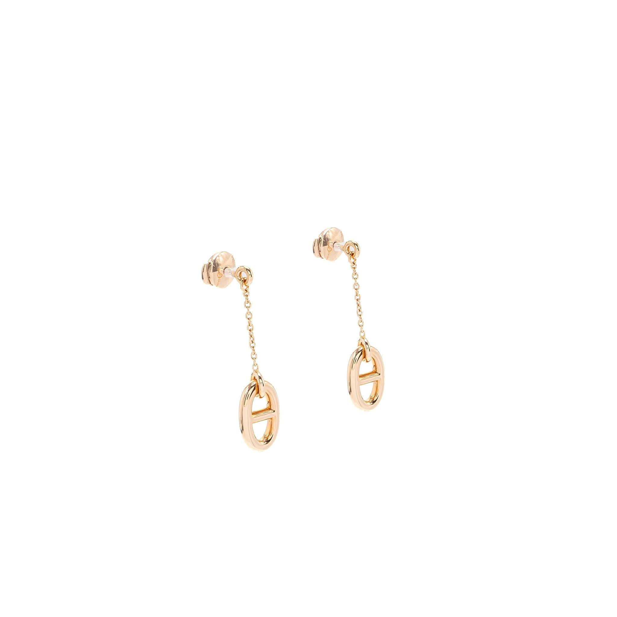 HERMES FARANDOLE EARRINGS ROSE GOLD