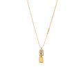LOUIS VUITTON NANOGRAM NECKLACE GOLD/SILVER TONE