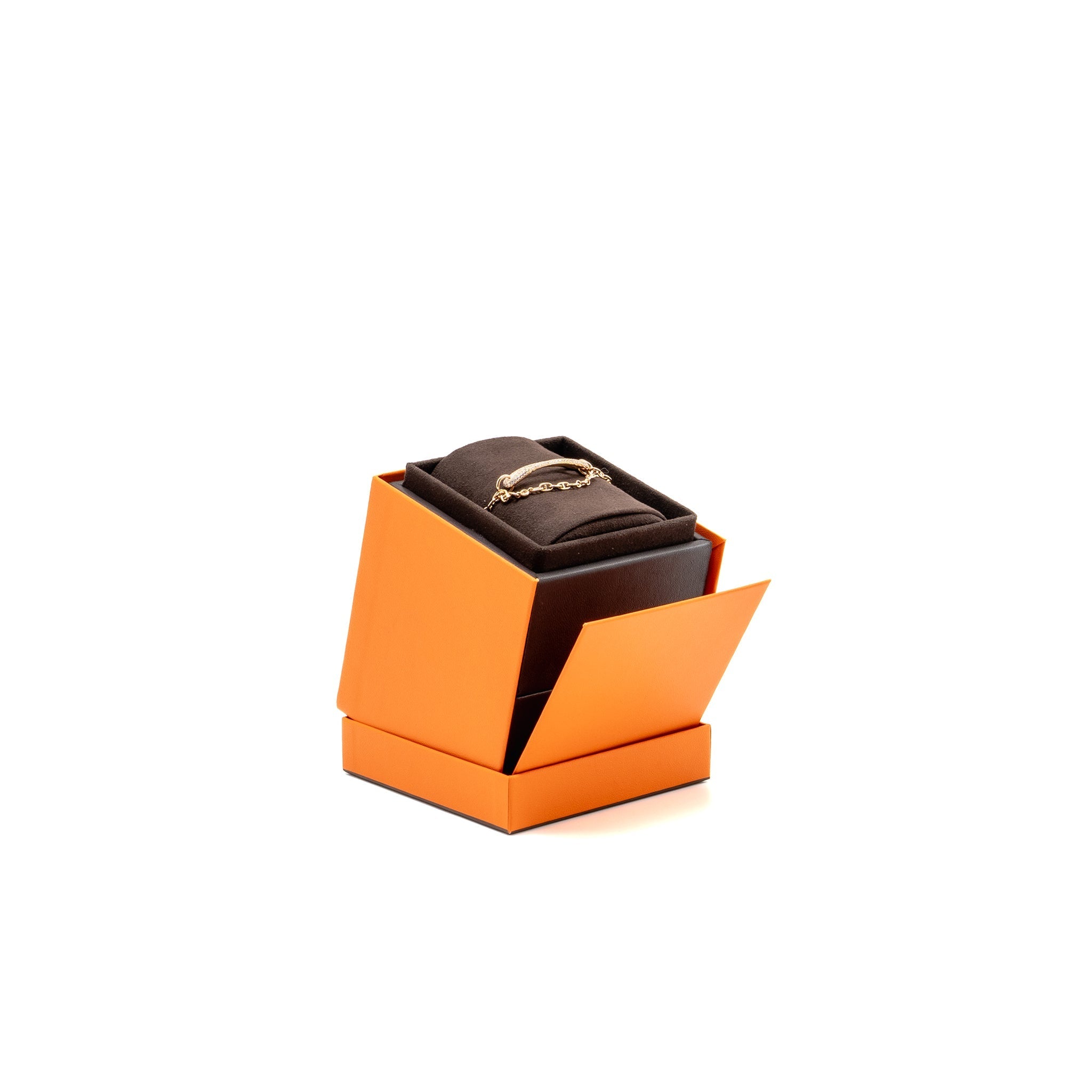 HERMES CHAINE D’ANCRE PUNK BRACELET RODE GOLD/DIAMONDS
