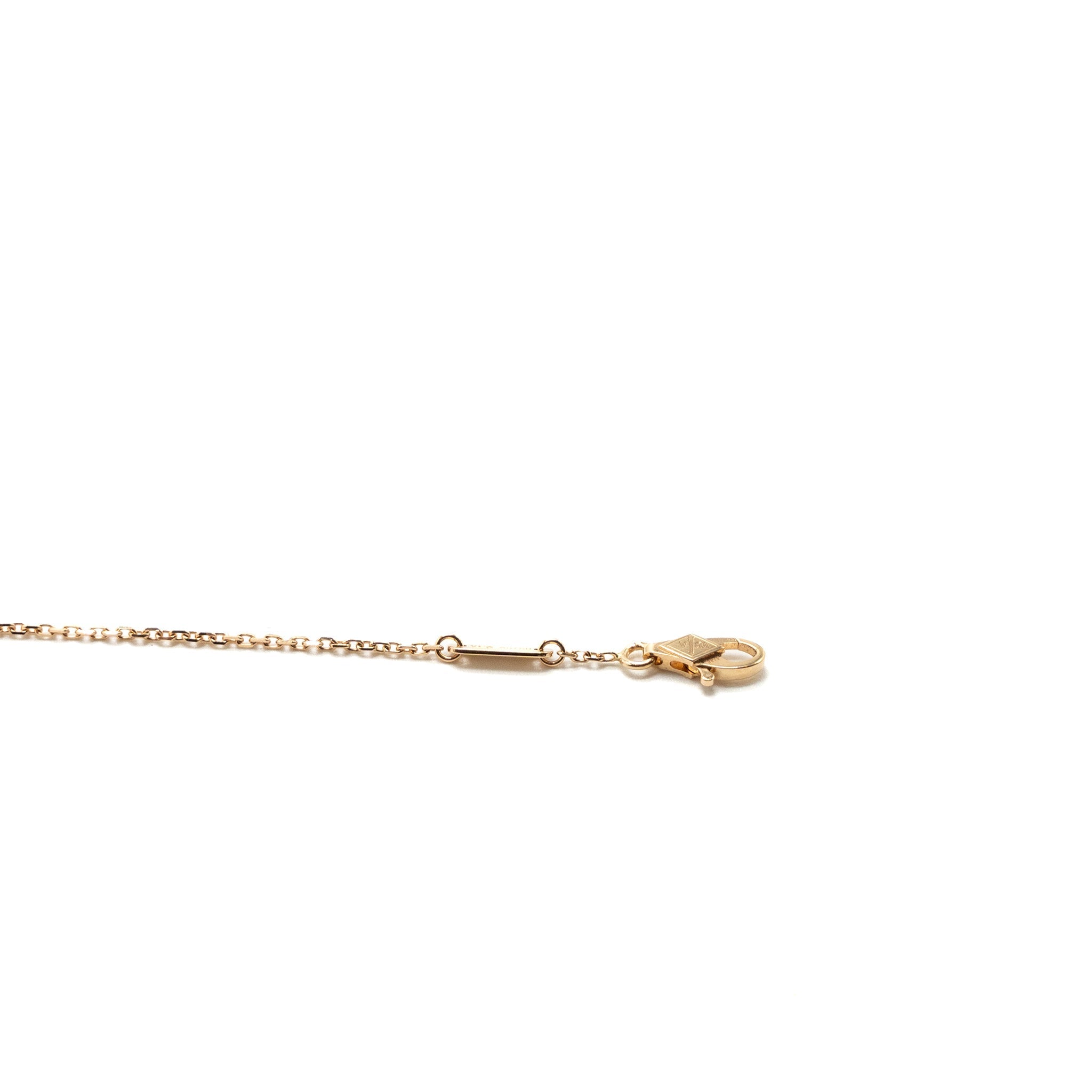VAN CLEEF & ARPELS SWEET ALHAMBRA HEART BRACELET CARNELIAN ROSE GOLD