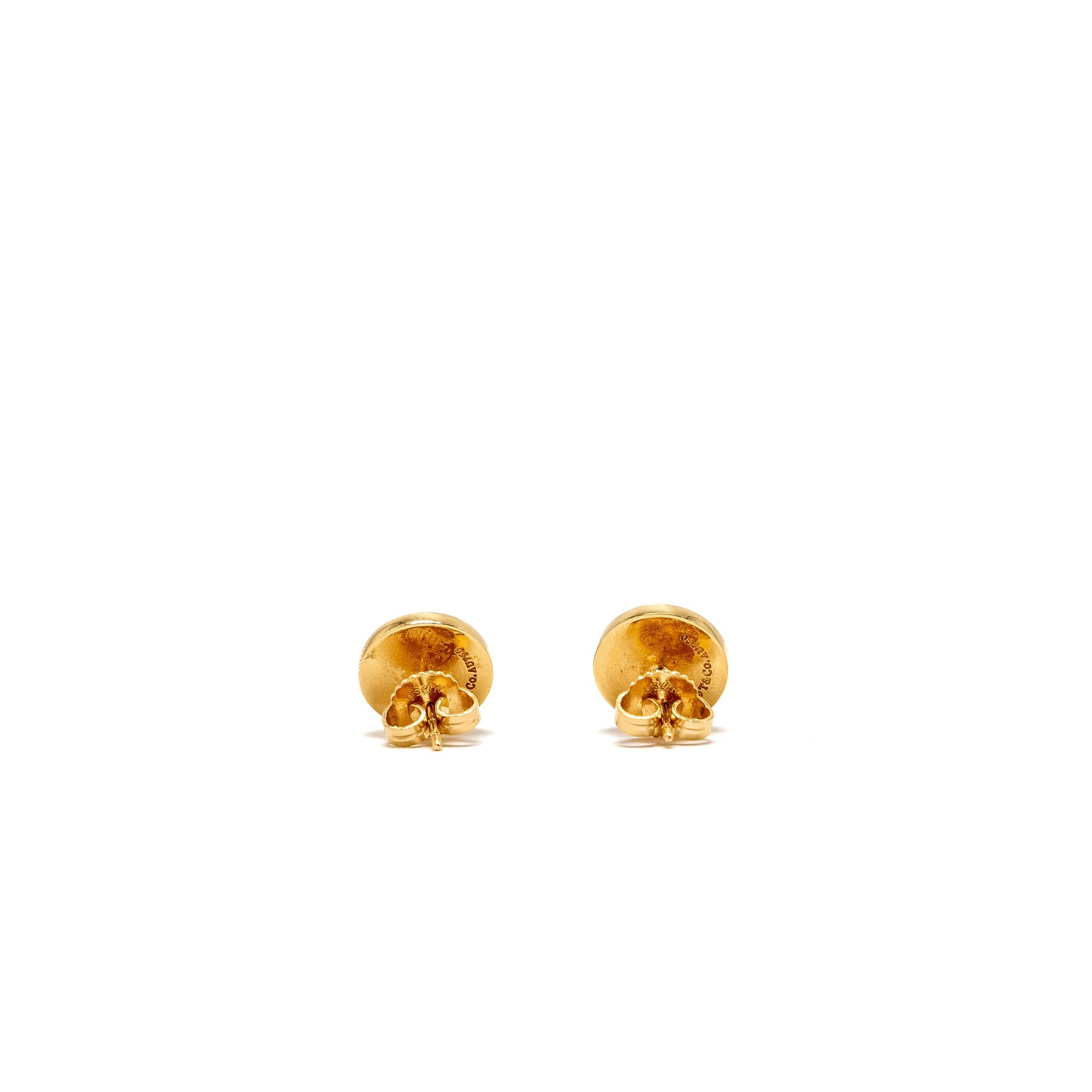 TIFFANY ROUND EARRINGS 18K ROSE GOLD