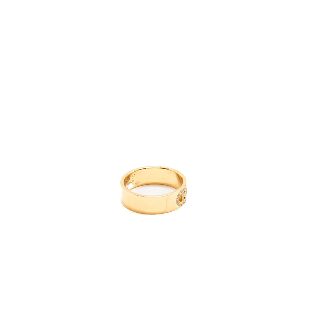 HERMES H CHAINE D’ANCRE RING ROSE GOLD, DIAMONDS