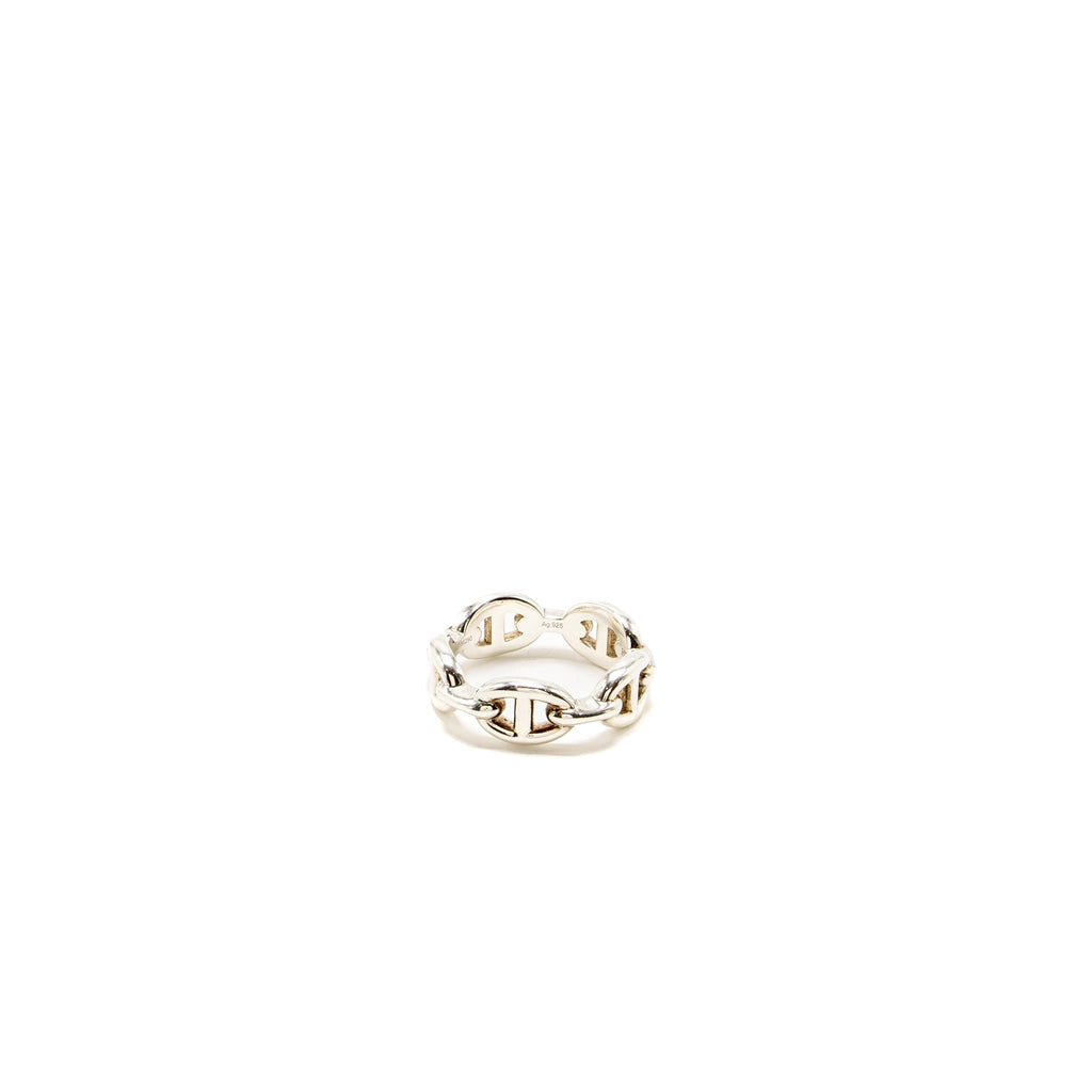 HERMES CHAINE D’ANCRE ENCHAINEE RING SILVER